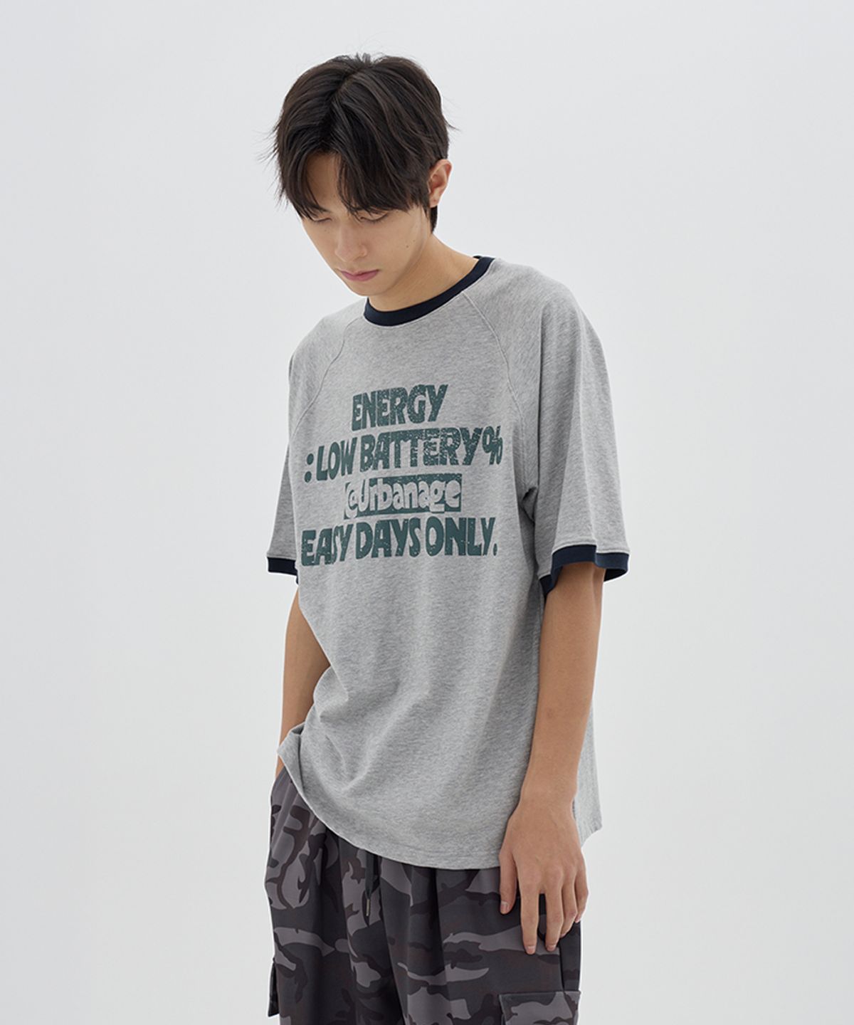 어반에이지(URBANAGE) [2PACK] ENERGY 나그랑 링거 오버핏 반팔_3color