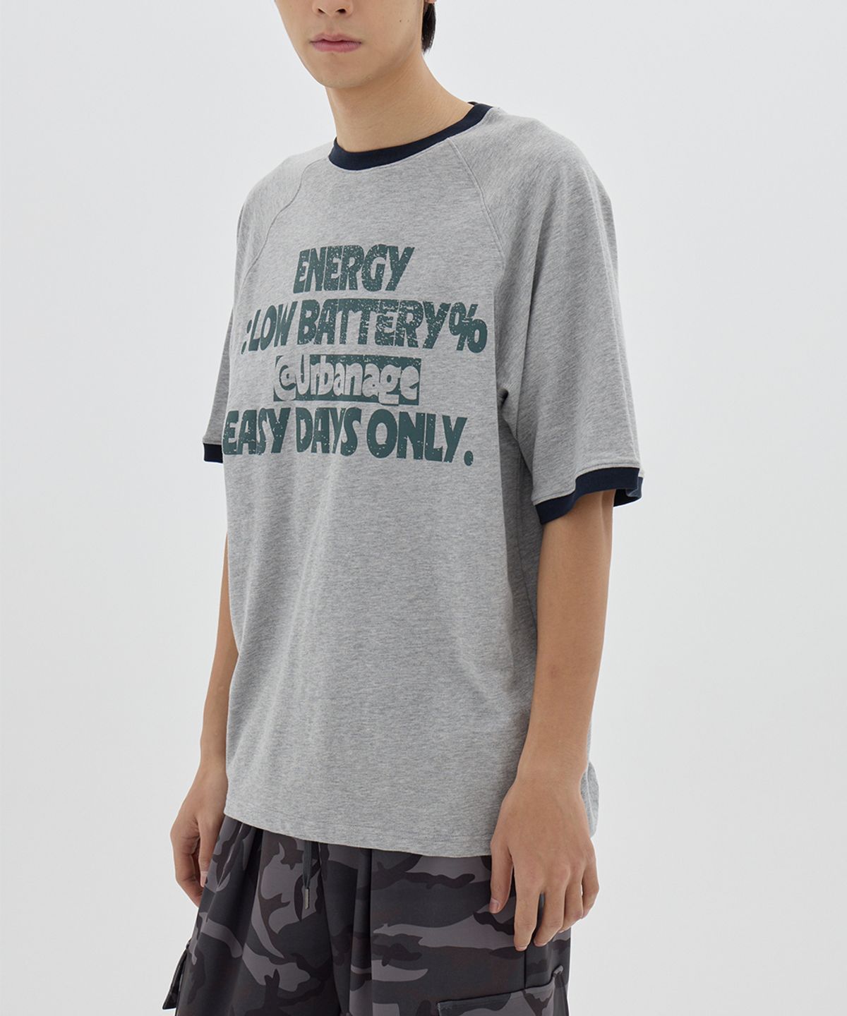 어반에이지(URBANAGE) [2PACK] ENERGY 나그랑 링거 오버핏 반팔_3color