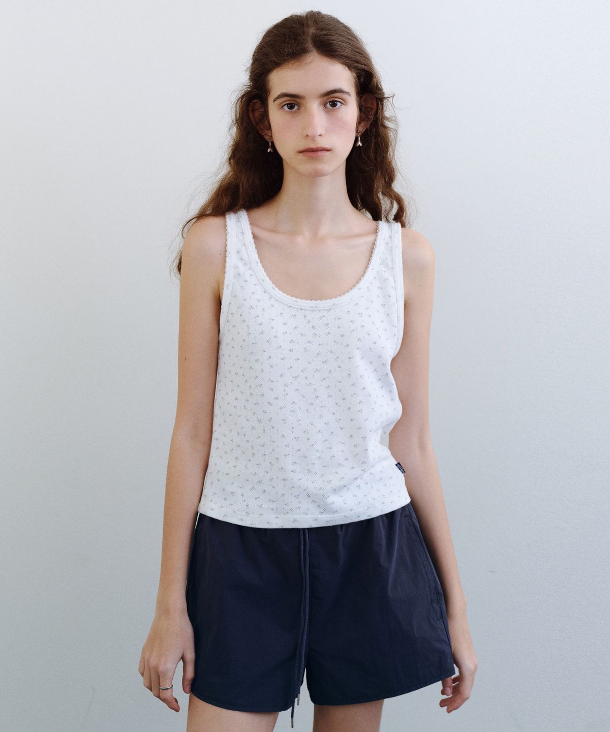 유라고(URAGO) Flower eyelet sleeveless