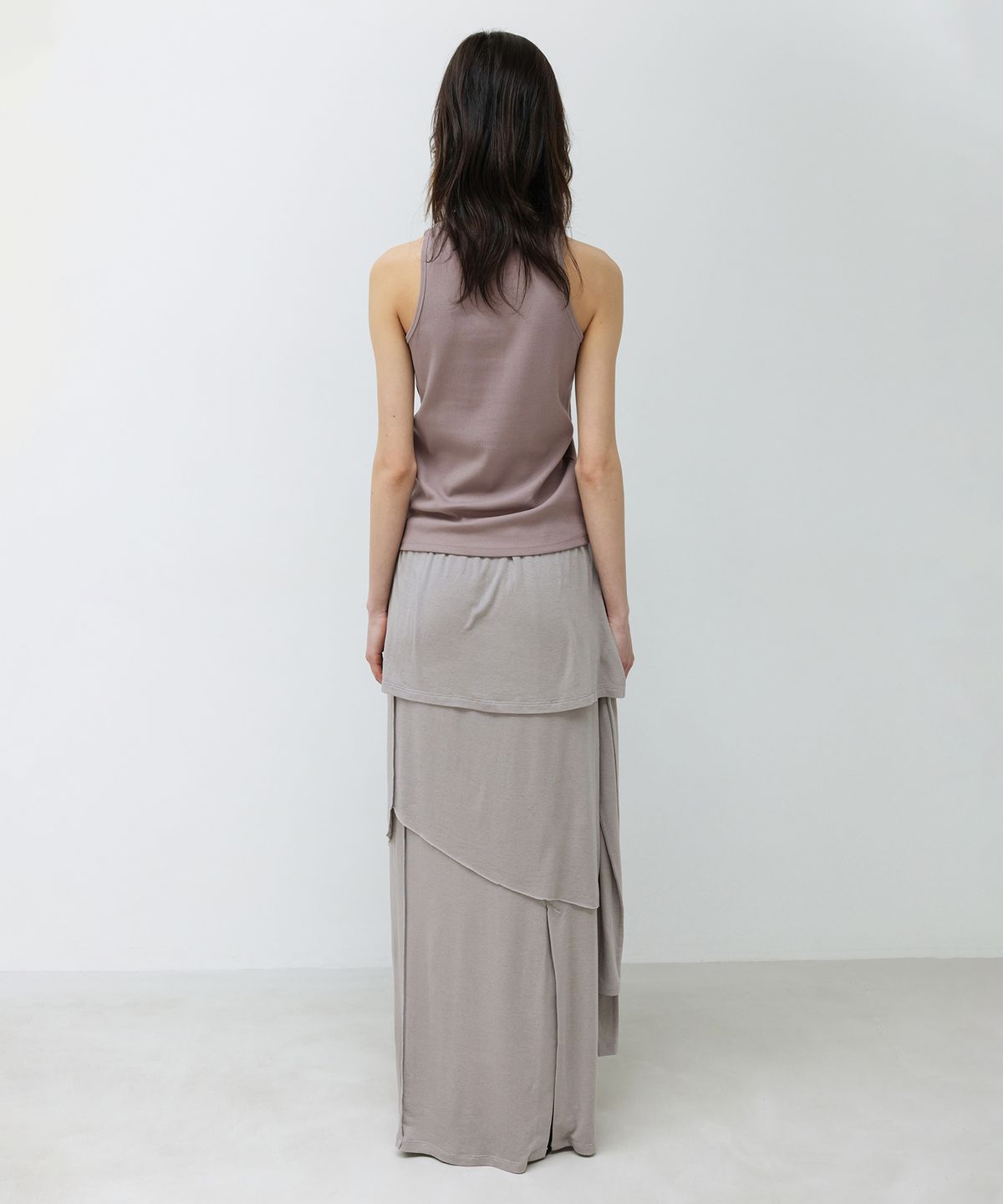 인사일런스 우먼(INSILENCE WOMEN) 워시드 립 홀터 슬리브리스 DUST ROSE