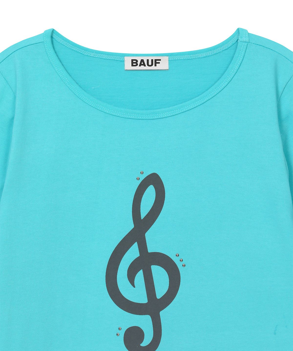 바우프(BAUF) 멜로디 보트넥 3/4 티셔츠 [민트 블루]