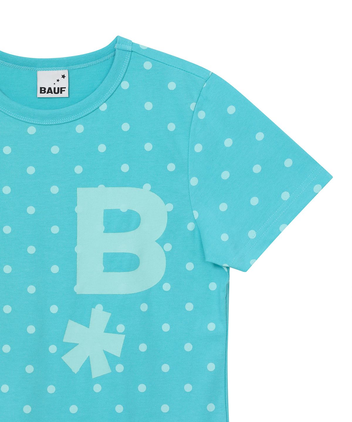 바우프(BAUF) B logo 슬림핏 티셔츠 [도트 민트]