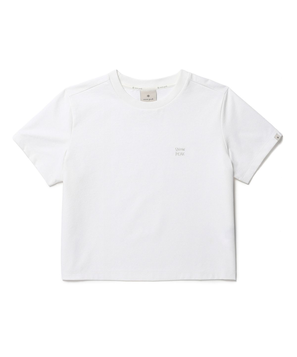 스노우피크 어패럴(SNOWPEAK APPAREL) 클래식 여성 라운드넥 반팔 티셔츠 (S26MWTTS15) White