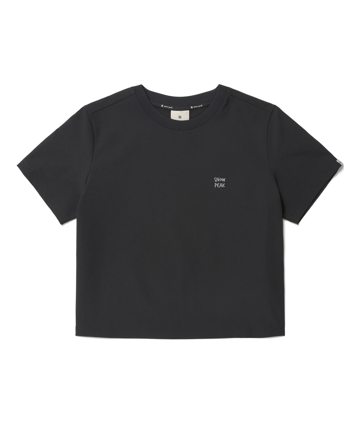 스노우피크 어패럴(SNOWPEAK APPAREL) 클래식 여성 라운드넥 반팔 티셔츠 (S26MWTTS15) Black
