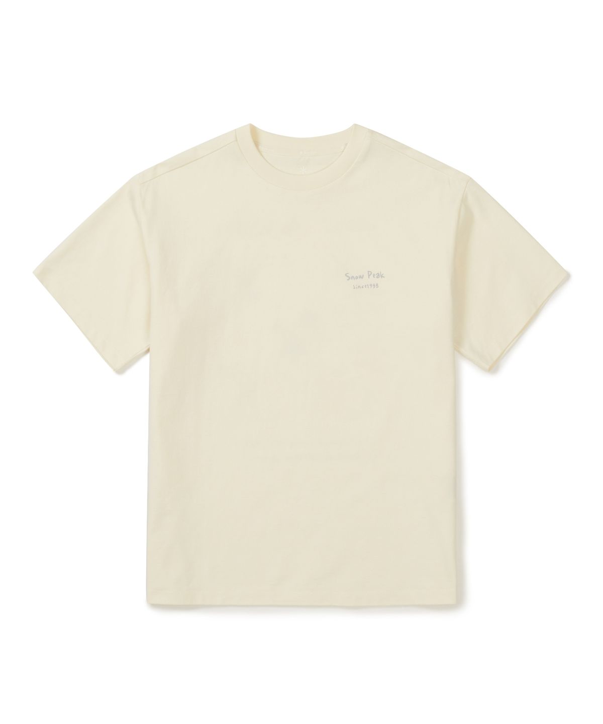 스노우피크 어패럴(SNOWPEAK APPAREL) 코튼 여성 플라워 그래픽 반팔 티셔츠 (S26MWFTS67) Pastel Yellow