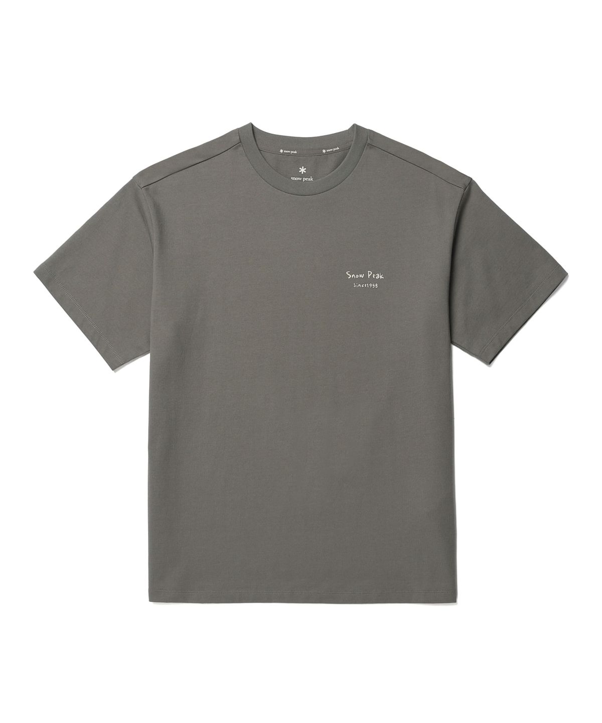 스노우피크 어패럴(SNOWPEAK APPAREL) 코튼 여성 플라워 그래픽 반팔 티셔츠 (S26MWFTS67) Dark Khaki