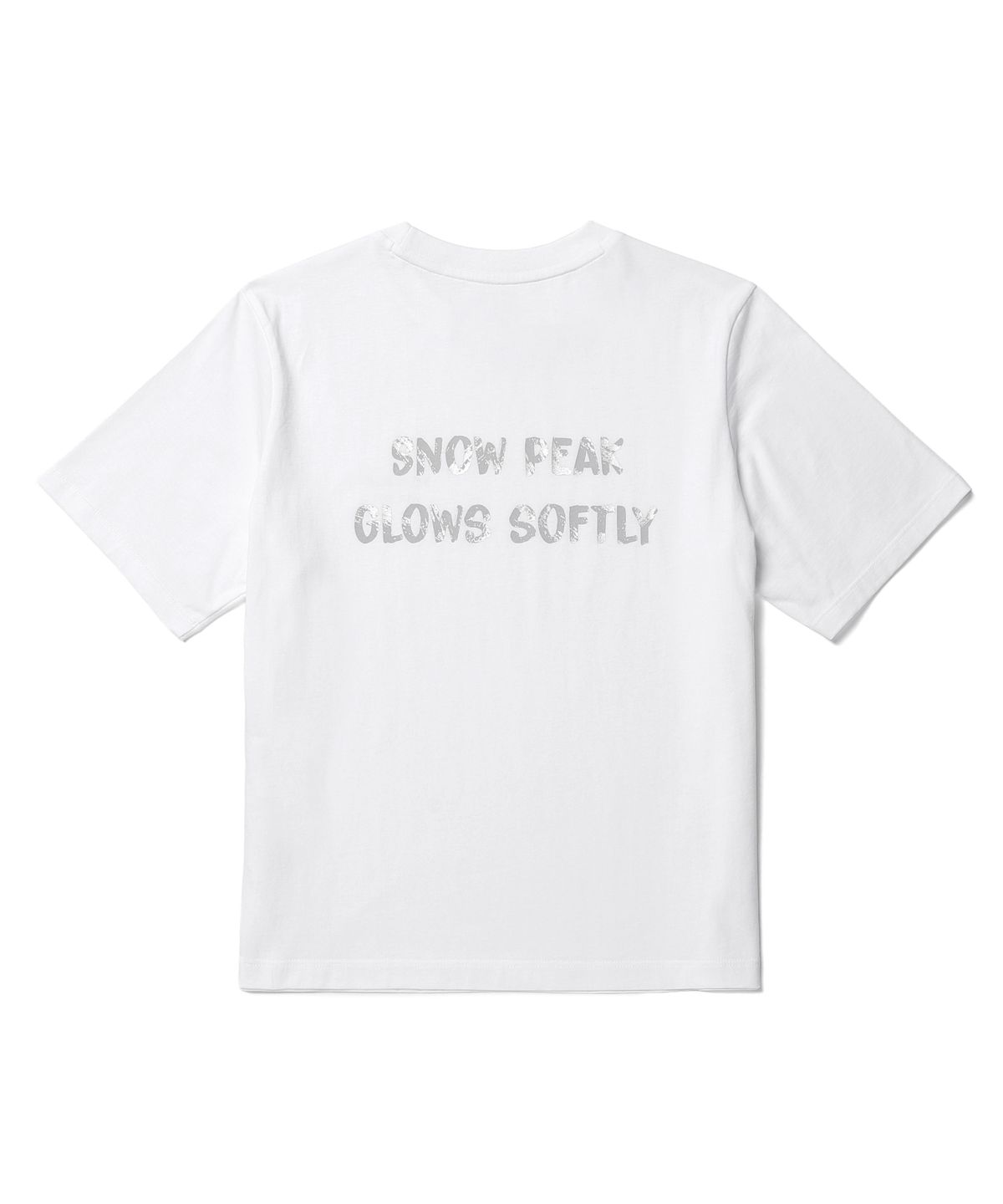 스노우피크 어패럴(SNOWPEAK APPAREL) 코튼 여성 레터링 반팔 티셔츠 (S26MWFTS65) White