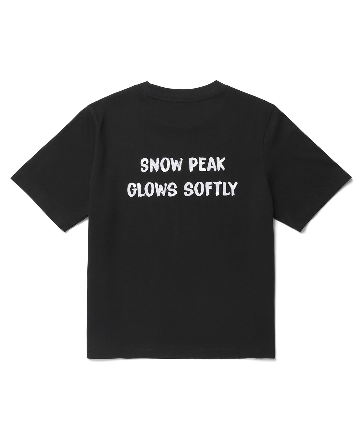 스노우피크 어패럴(SNOWPEAK APPAREL) 코튼 여성 레터링 반팔 티셔츠 (S26MWFTS65) Black