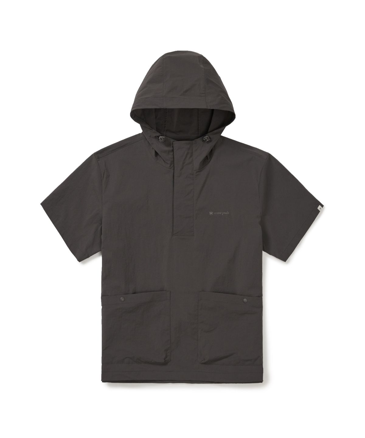스노우피크 어패럴(SNOWPEAK APPAREL) 루트 후드 반팔 아노락 (S26MMRAN65) Chocolate Khaki