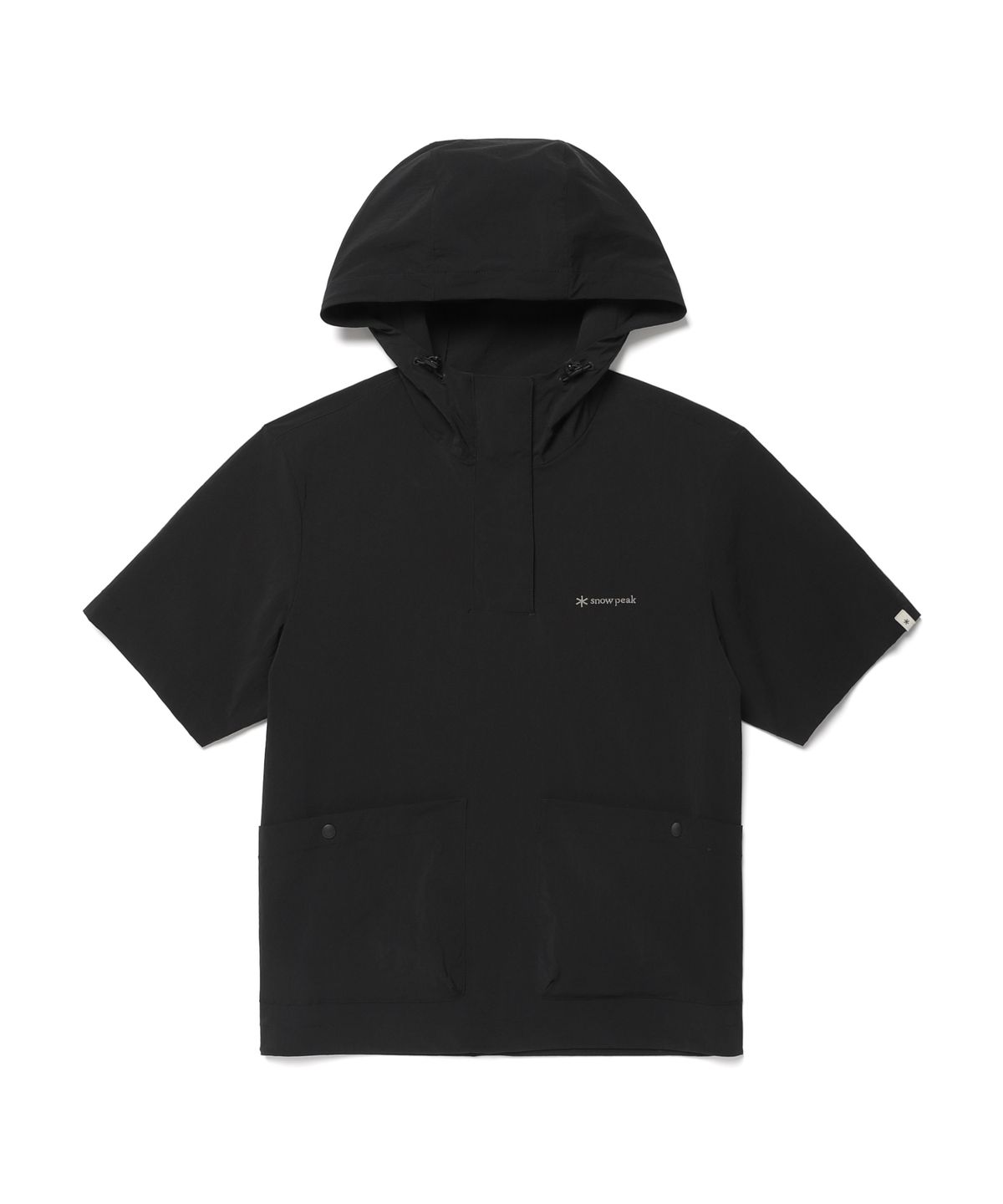 스노우피크 어패럴(SNOWPEAK APPAREL) 루트 여성 후드 반팔 아노락 (S26MWRAN69) Black