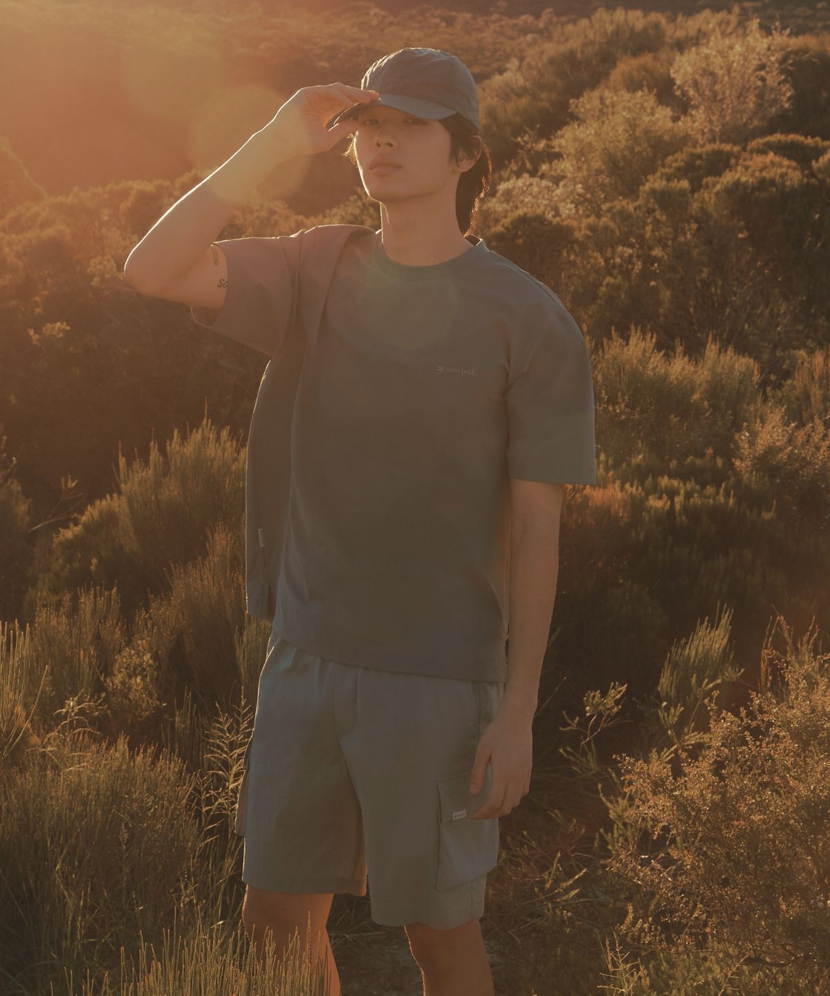 스노우피크 어패럴(SNOWPEAK APPAREL) 루트 카고 반바지 (S26MURHP60) Fog Gray