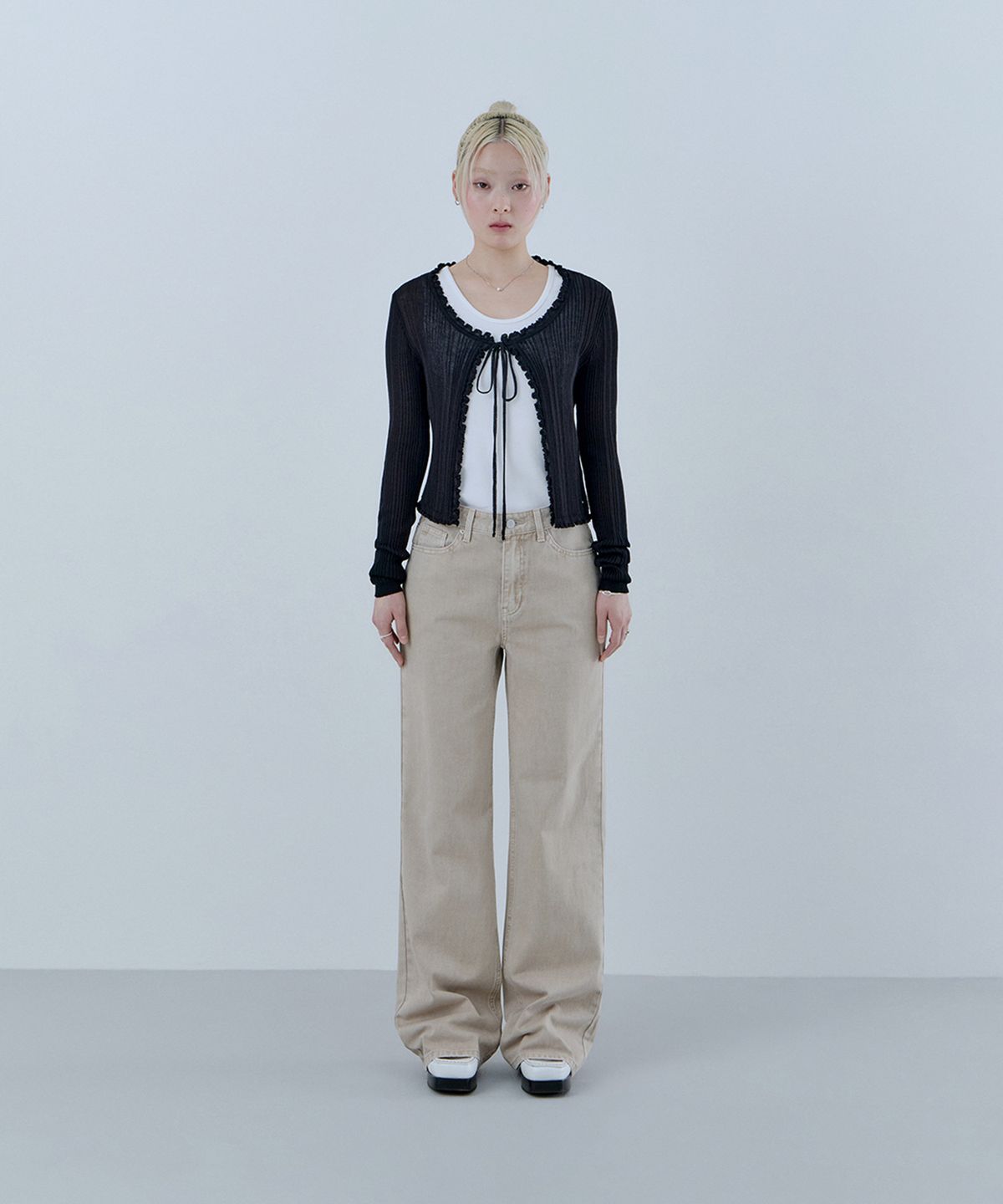 게스(GUESS) 2color 칼라 와이드 팬츠 OQ2W5135