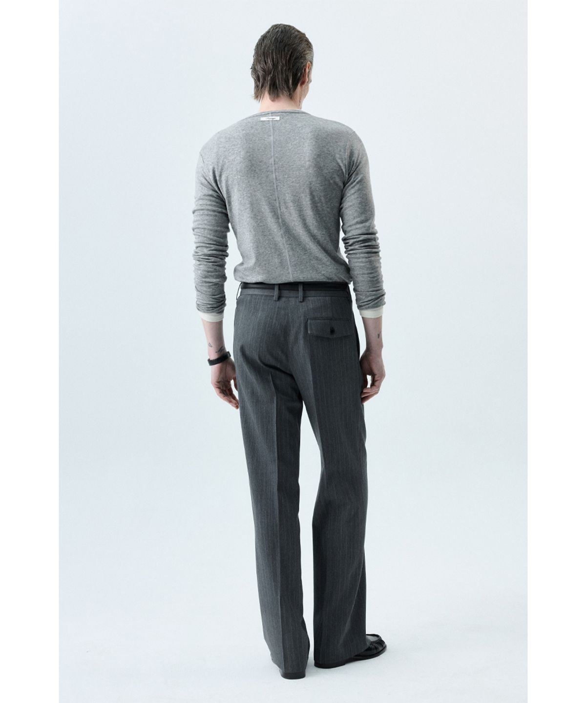 세비지(SAVAGE) Flatlock Crewneck Long Sleeve - Grey
