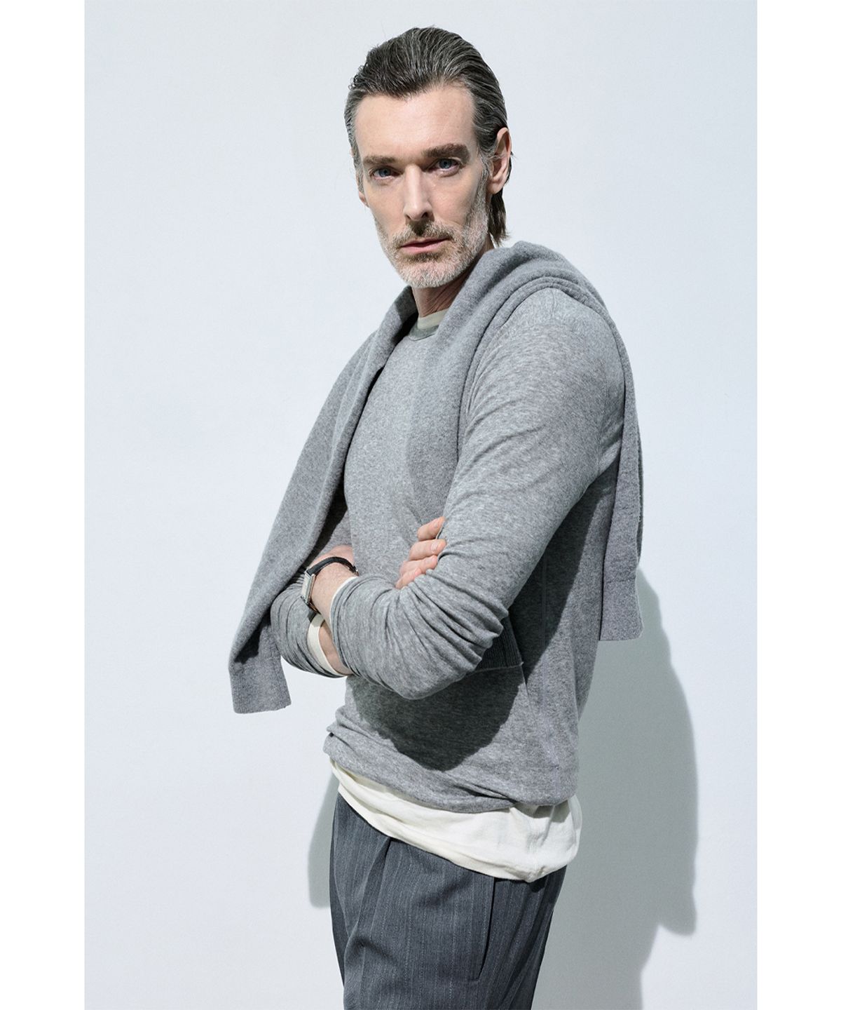 세비지(SAVAGE) Flatlock Crewneck Long Sleeve - Grey