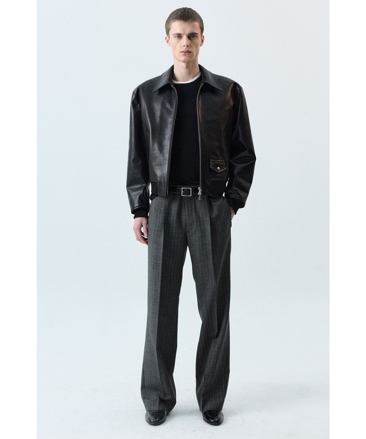 세비지(SAVAGE) Flatlock Crewneck Long Sleeve - Black