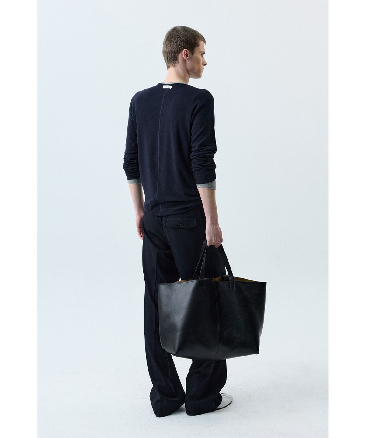세비지(SAVAGE) Flatlock Crewneck Long Sleeve - Navy