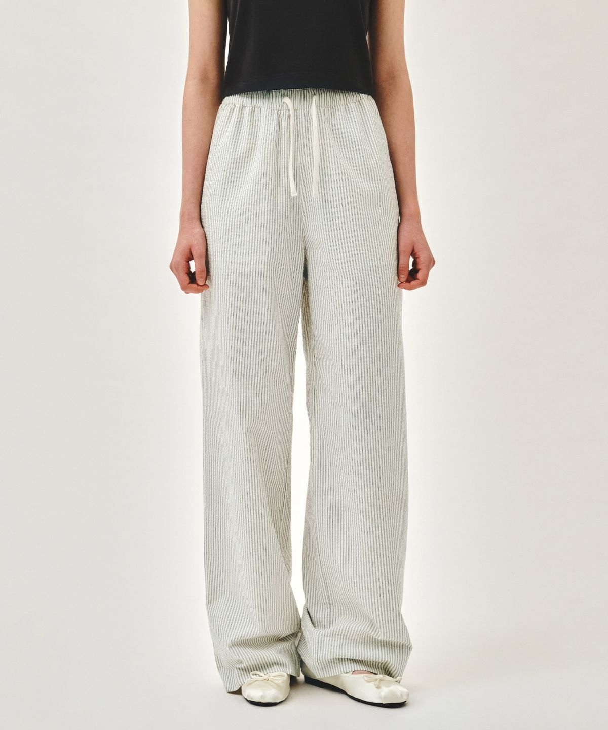 마리떼 프랑소와 저버(MARITHÉ + FRANҪOIS GIRBAUD) W MARINE EASY PANTS stripe