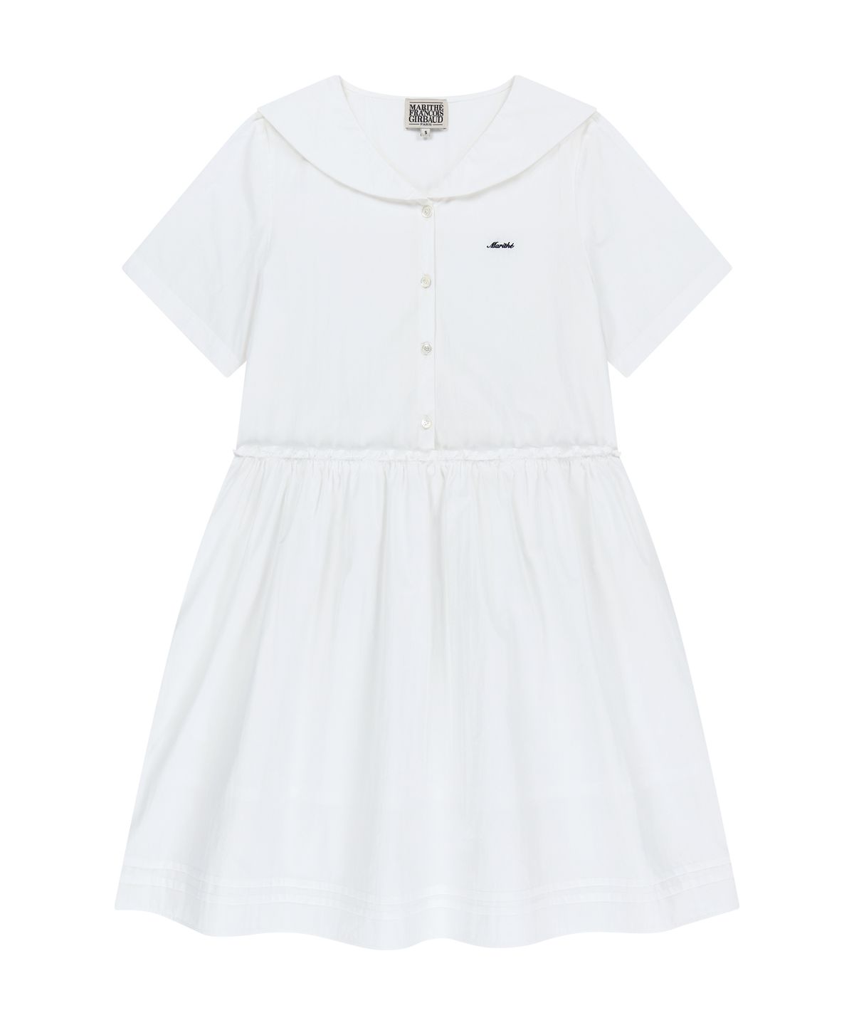 마리떼 프랑소와 저버(MARITHÉ + FRANҪOIS GIRBAUD) W MARINE HALF SLEEVE ONEPIECE white