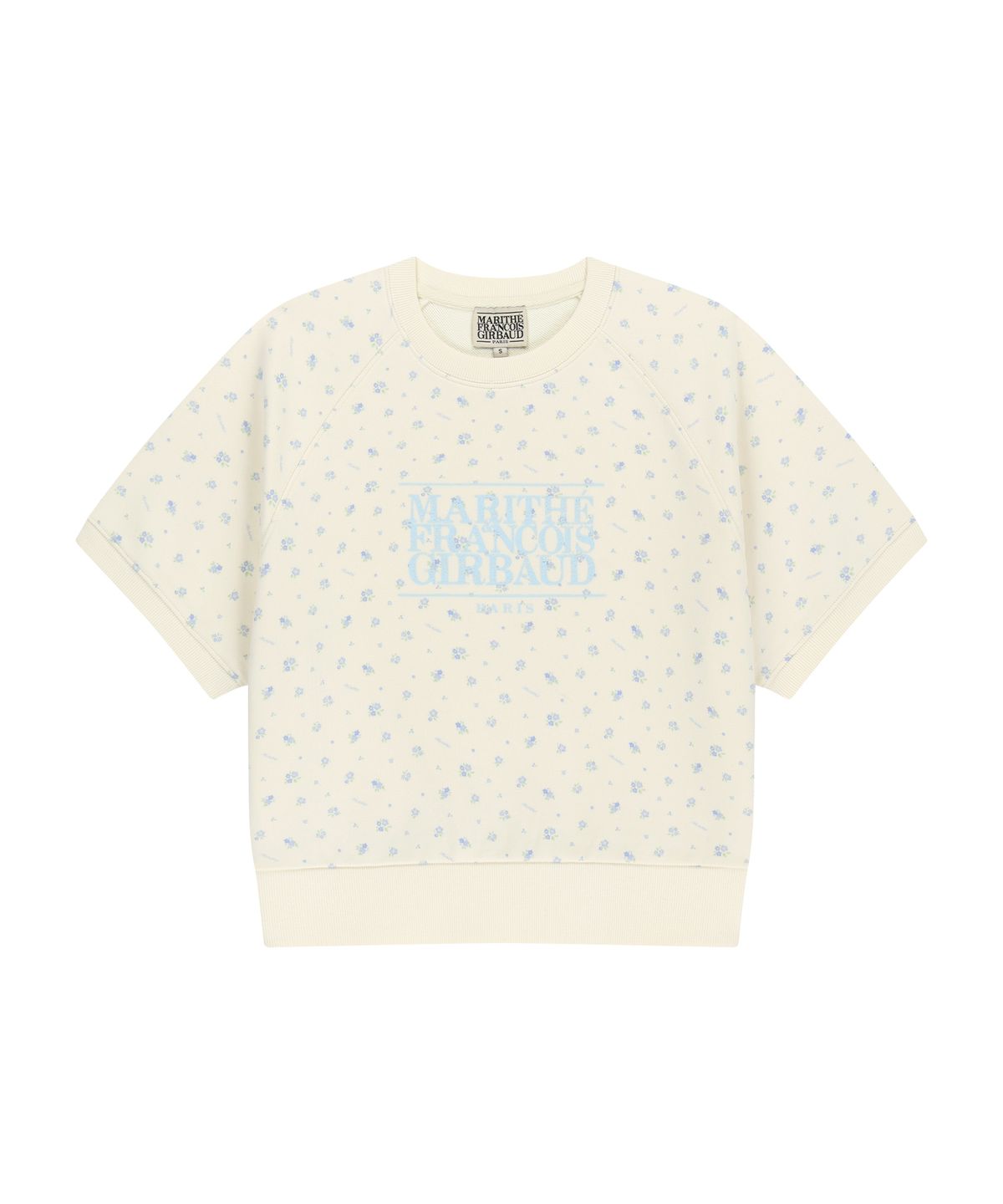마리떼 프랑소와 저버(MARITHÉ + FRANҪOIS GIRBAUD) W VINTAGE CLASSIC LOGO HALF SWEATSHIRT flower