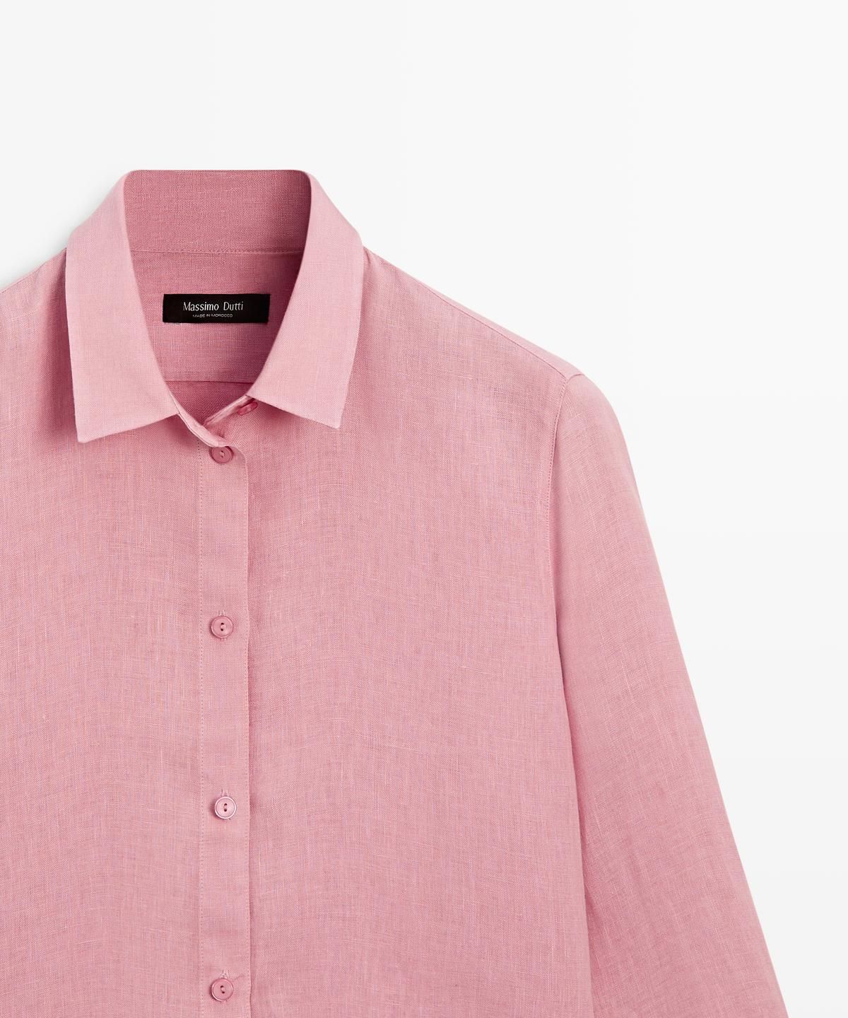 마시모두띠(MASSIMO DUTTI) 100% 린넨 루즈핏 셔츠