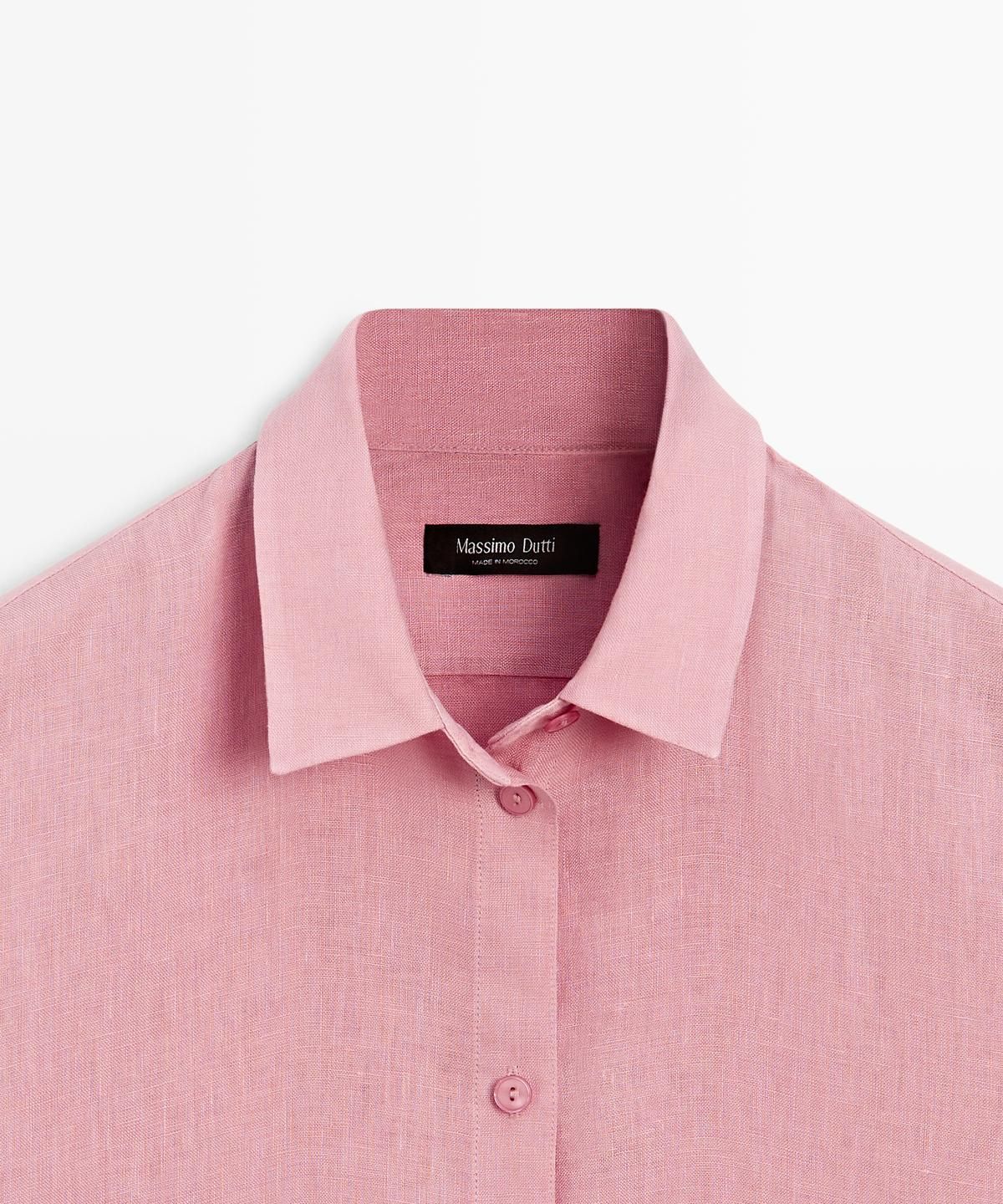 마시모두띠(MASSIMO DUTTI) 100% 린넨 루즈핏 셔츠