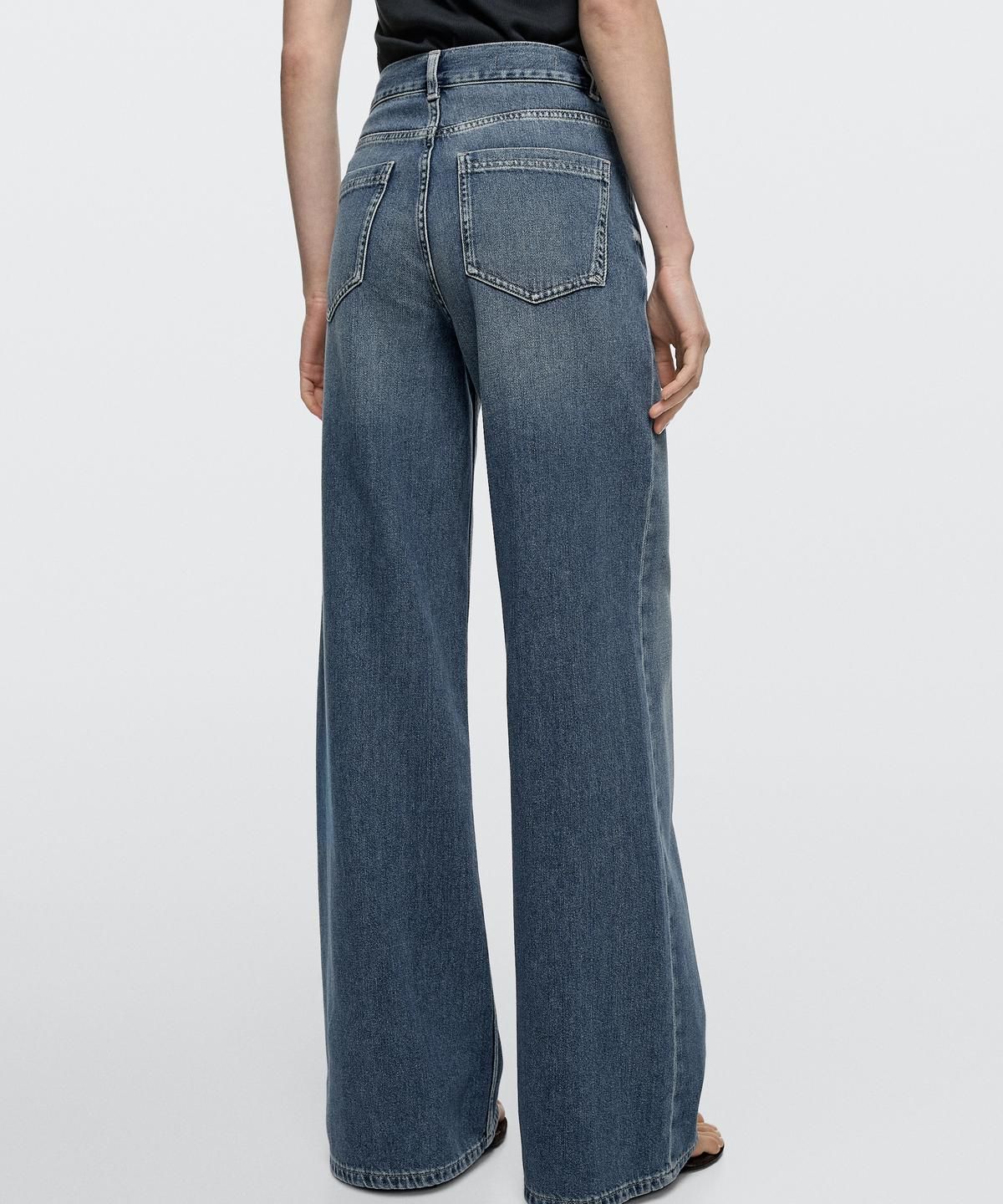 마시모두띠(MASSIMO DUTTI) 하이라이즈 와이드 레그 진