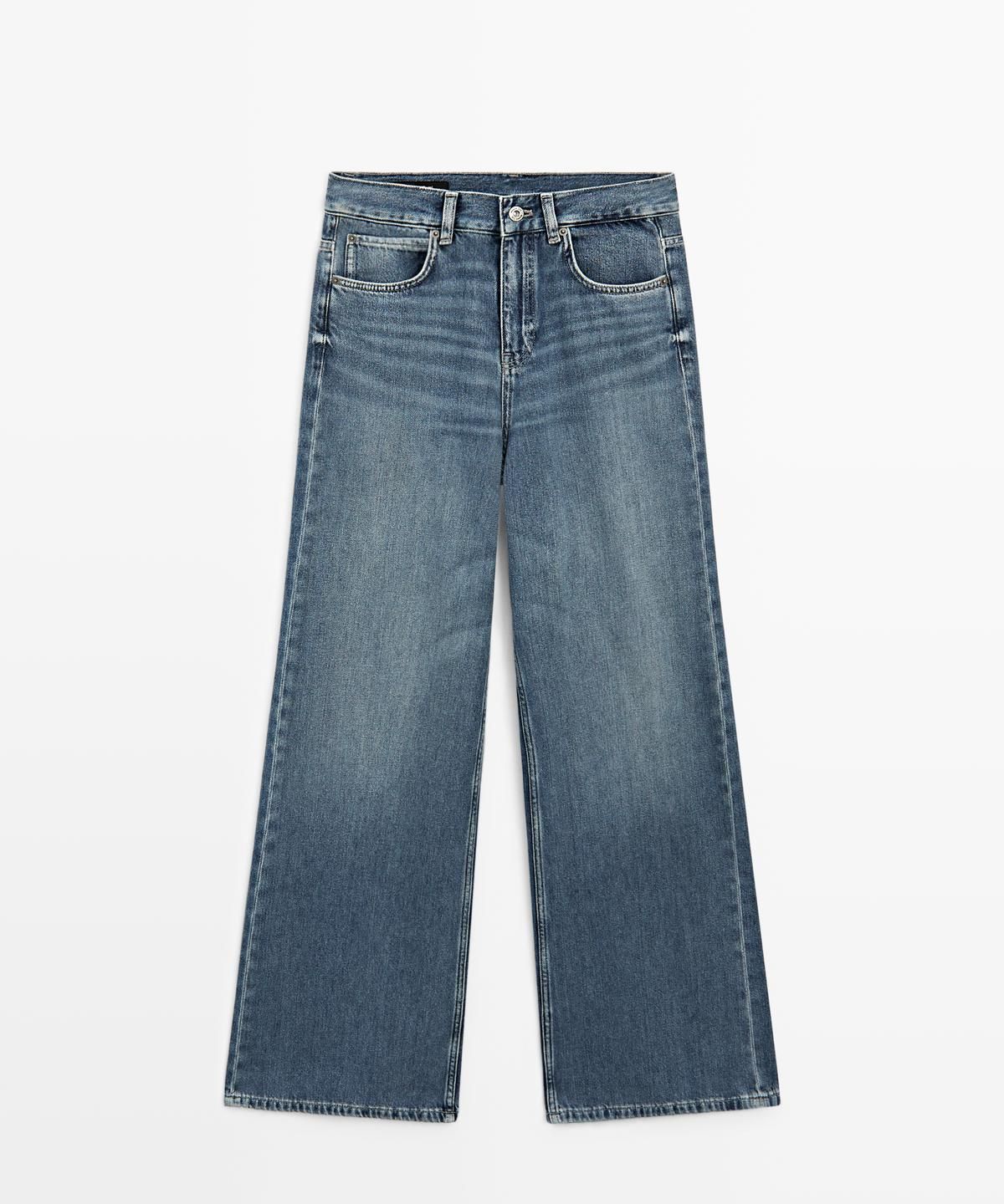 마시모두띠(MASSIMO DUTTI) 하이라이즈 와이드 레그 진