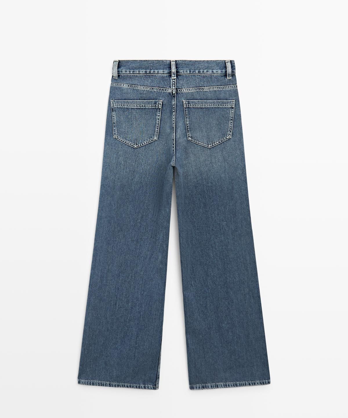 마시모두띠(MASSIMO DUTTI) 하이라이즈 와이드 레그 진