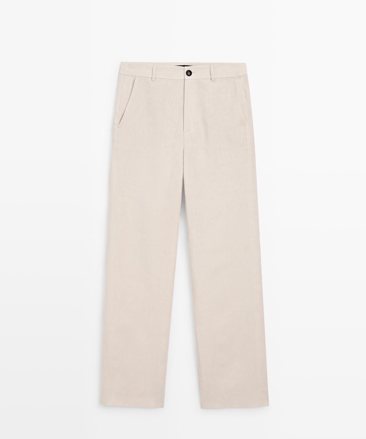 마시모두띠(MASSIMO DUTTI) 100% 린넨 릴렉스 핏 팬츠