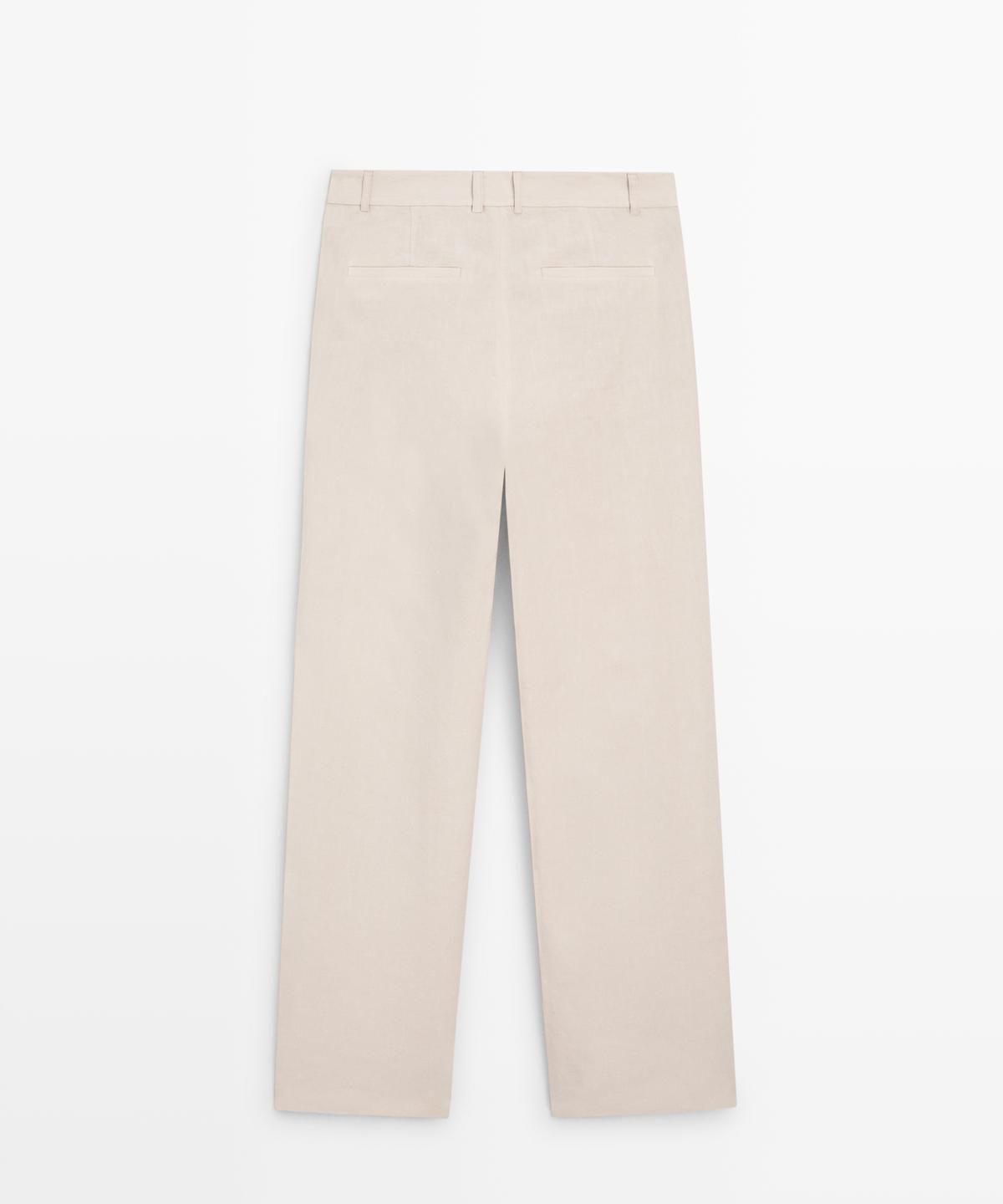마시모두띠(MASSIMO DUTTI) 100% 린넨 릴렉스 핏 팬츠