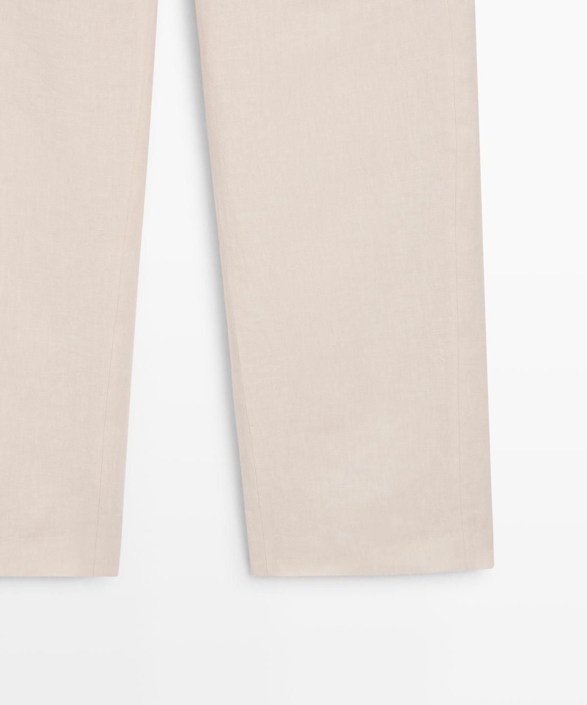 마시모두띠(MASSIMO DUTTI) 100% 린넨 릴렉스 핏 팬츠