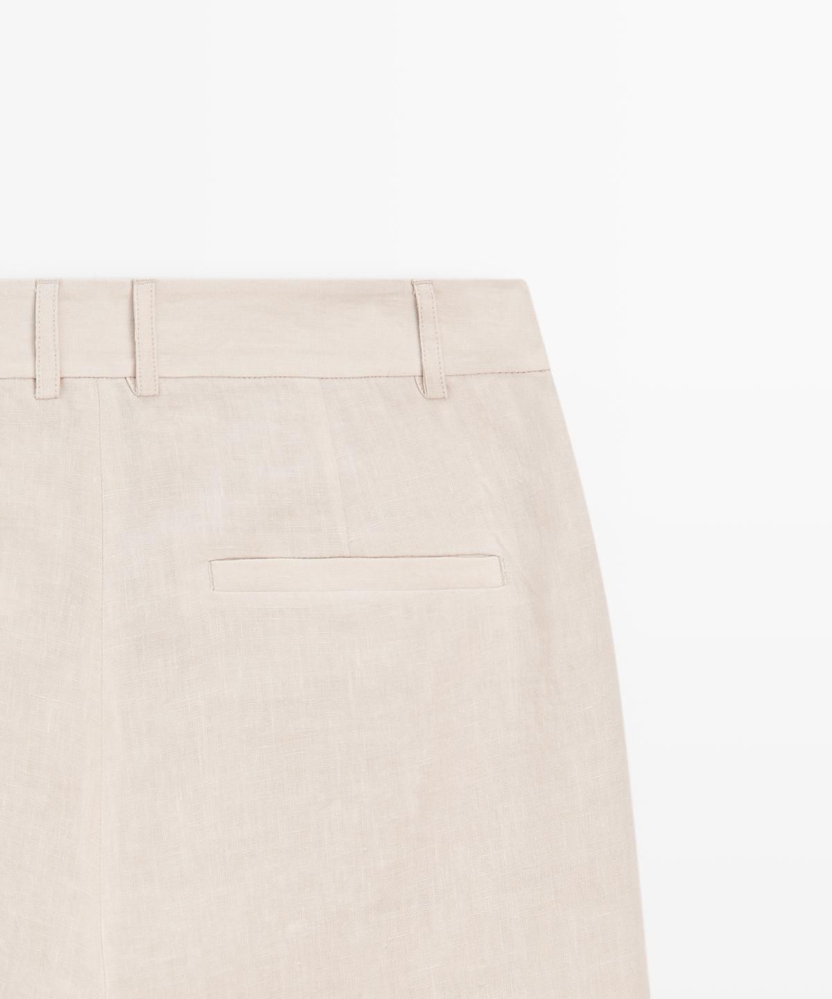 마시모두띠(MASSIMO DUTTI) 100% 린넨 릴렉스 핏 팬츠