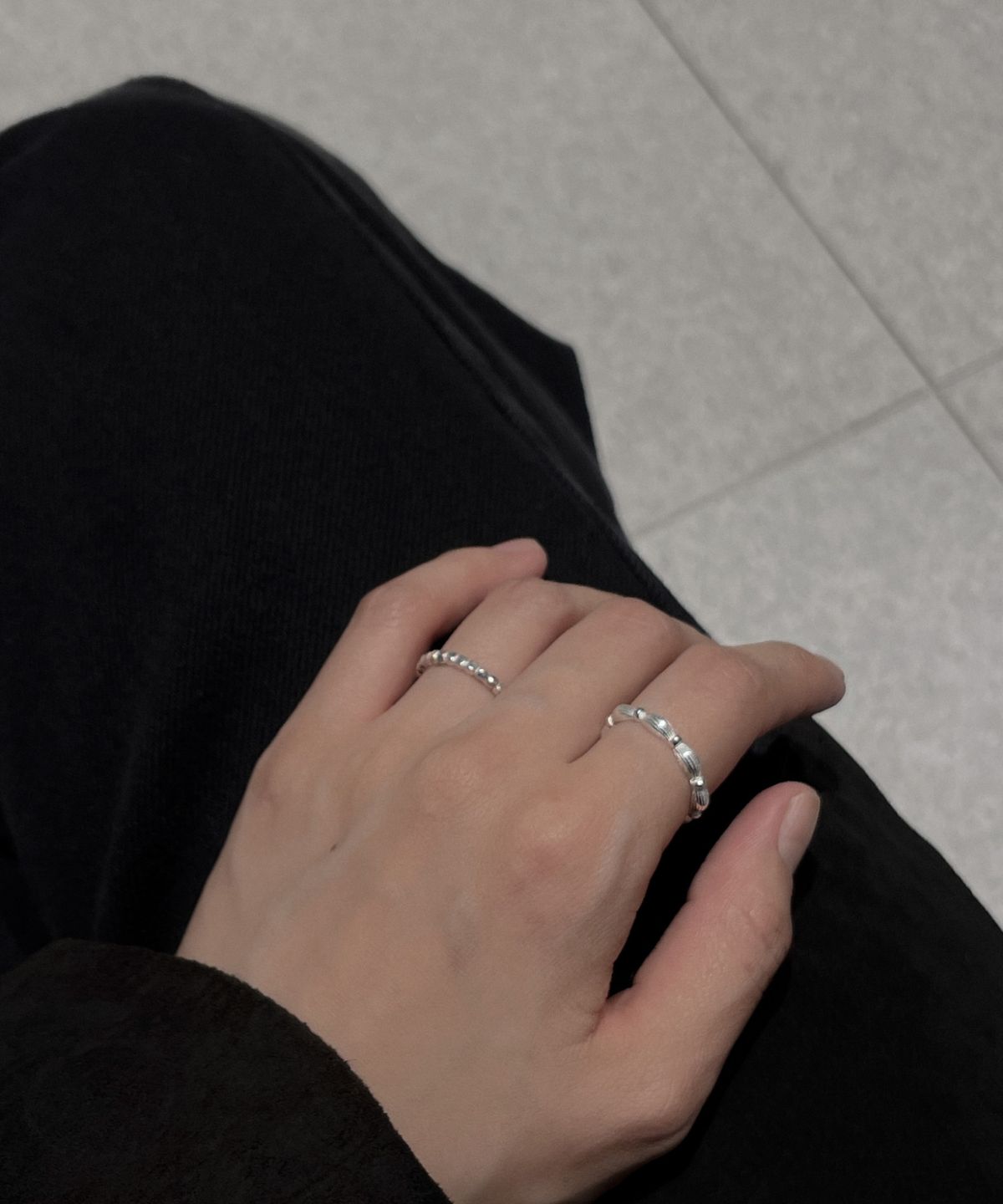 노시스(KNOSIS) [925 silver] 새틴 타이백링