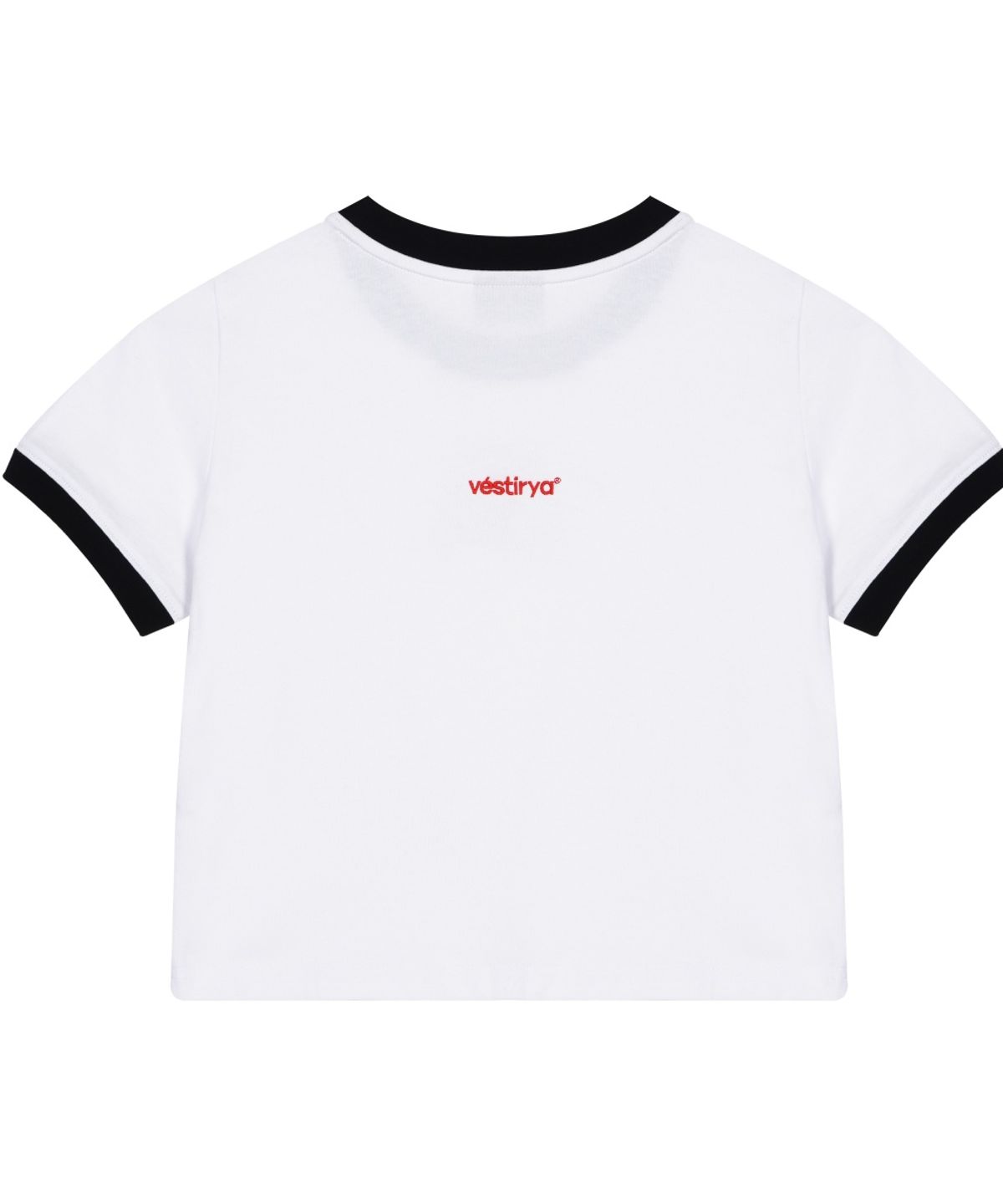 베스티리아(VESTIRYA) Vesty Star Ringer Crop T-shirts White