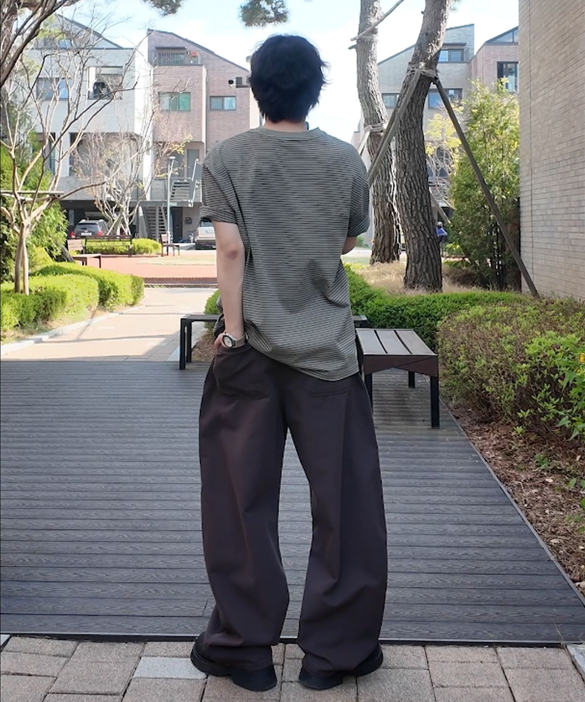 리플라이퍼키(REFLYPERKY) RE8406 서퍼브 커브드 팬츠 (BROWN)