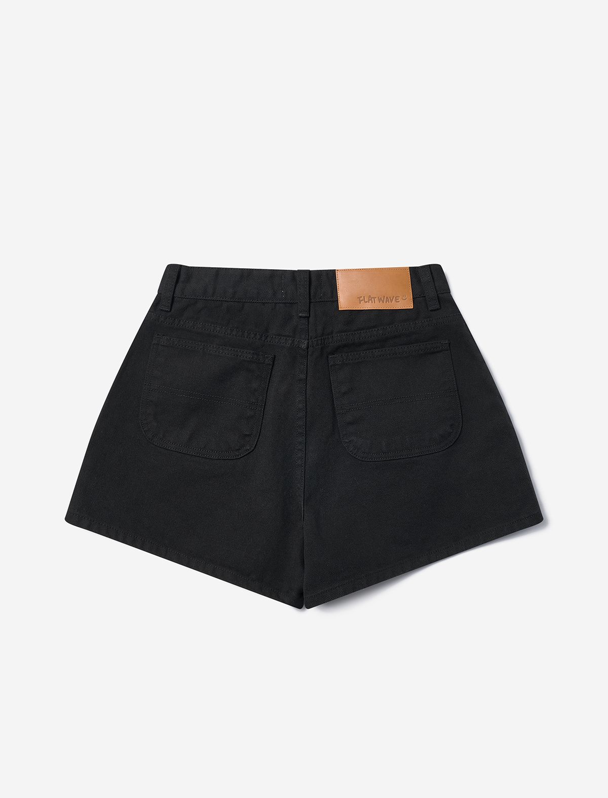 플랫웨이브 인 서울(FLATWAVE IN SEOUL) Sena Cotton Shorts Washed Black