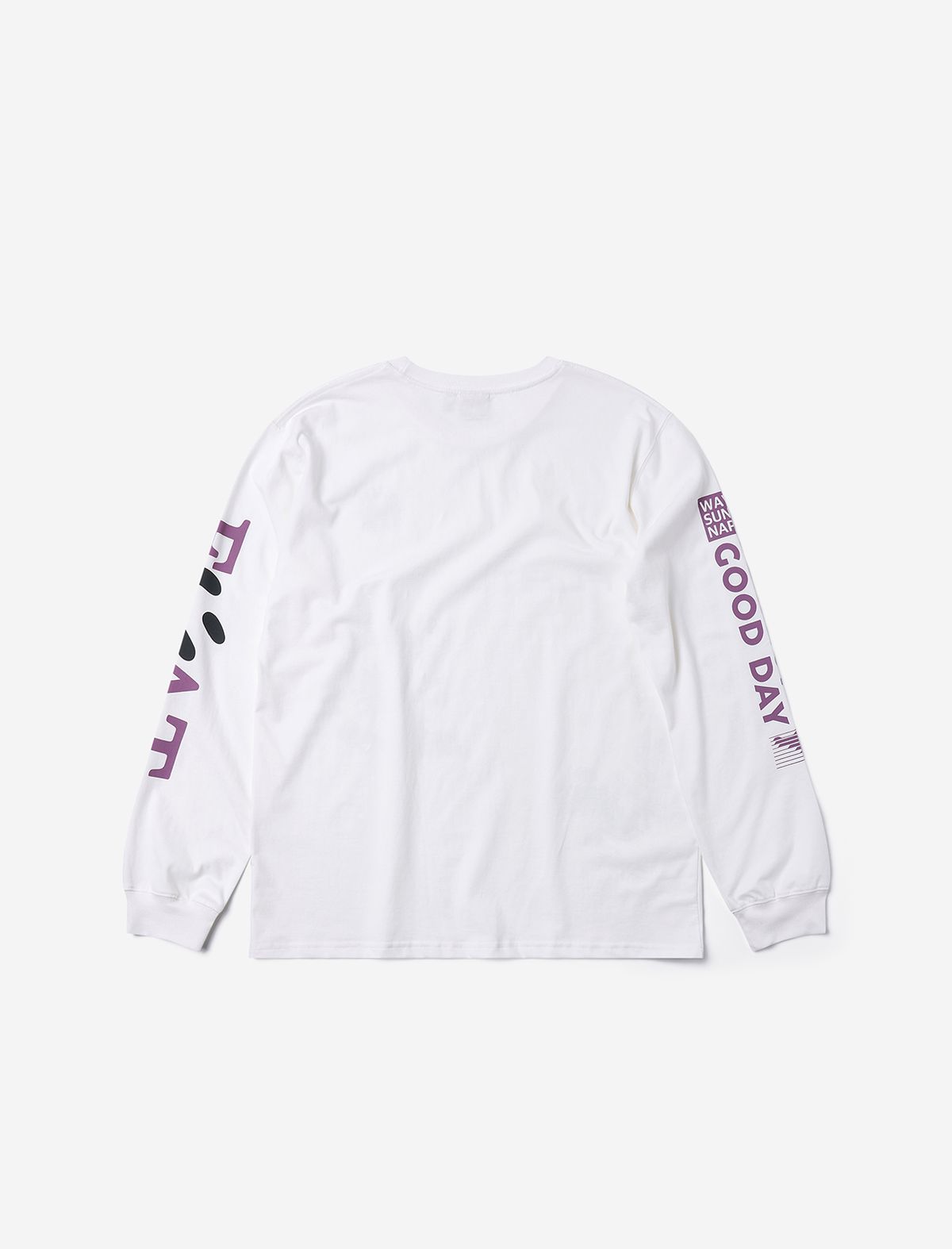 플랫웨이브 인 서울(FLATWAVE IN SEOUL) Elva Print Longsleeve T-Shirt White