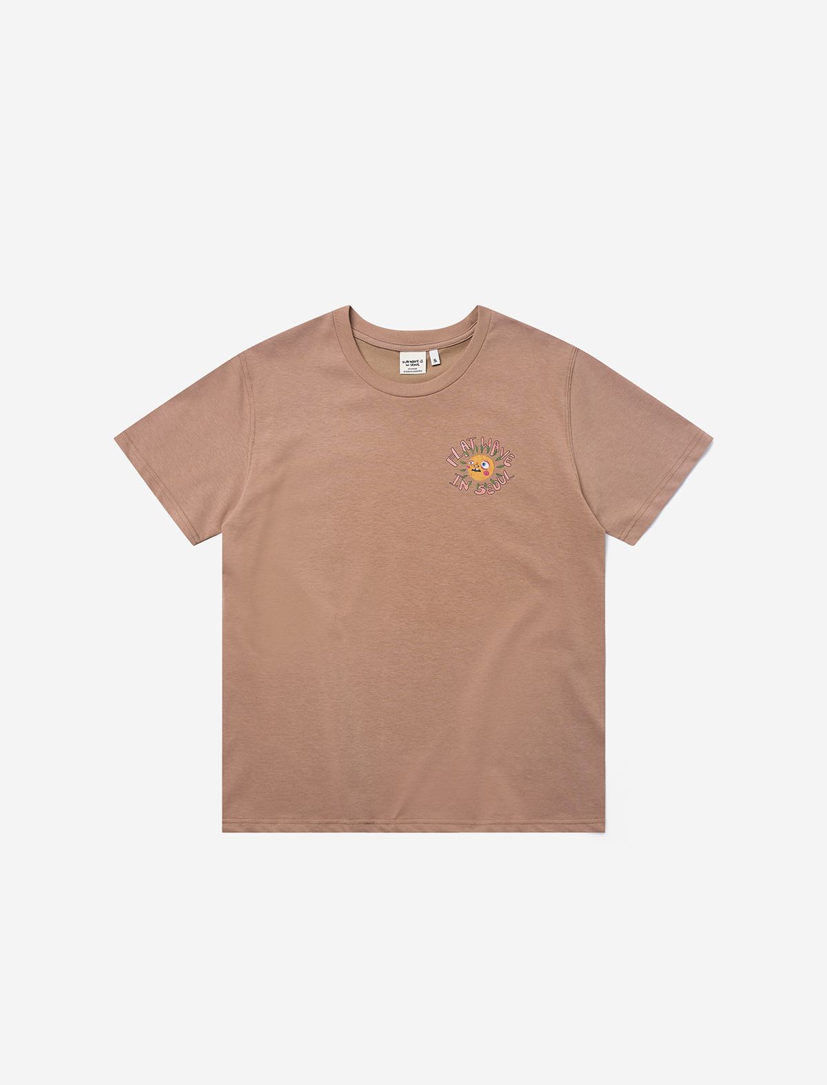 플랫웨이브 인 서울(FLATWAVE IN SEOUL) Nilo Print T-Shirts Brown