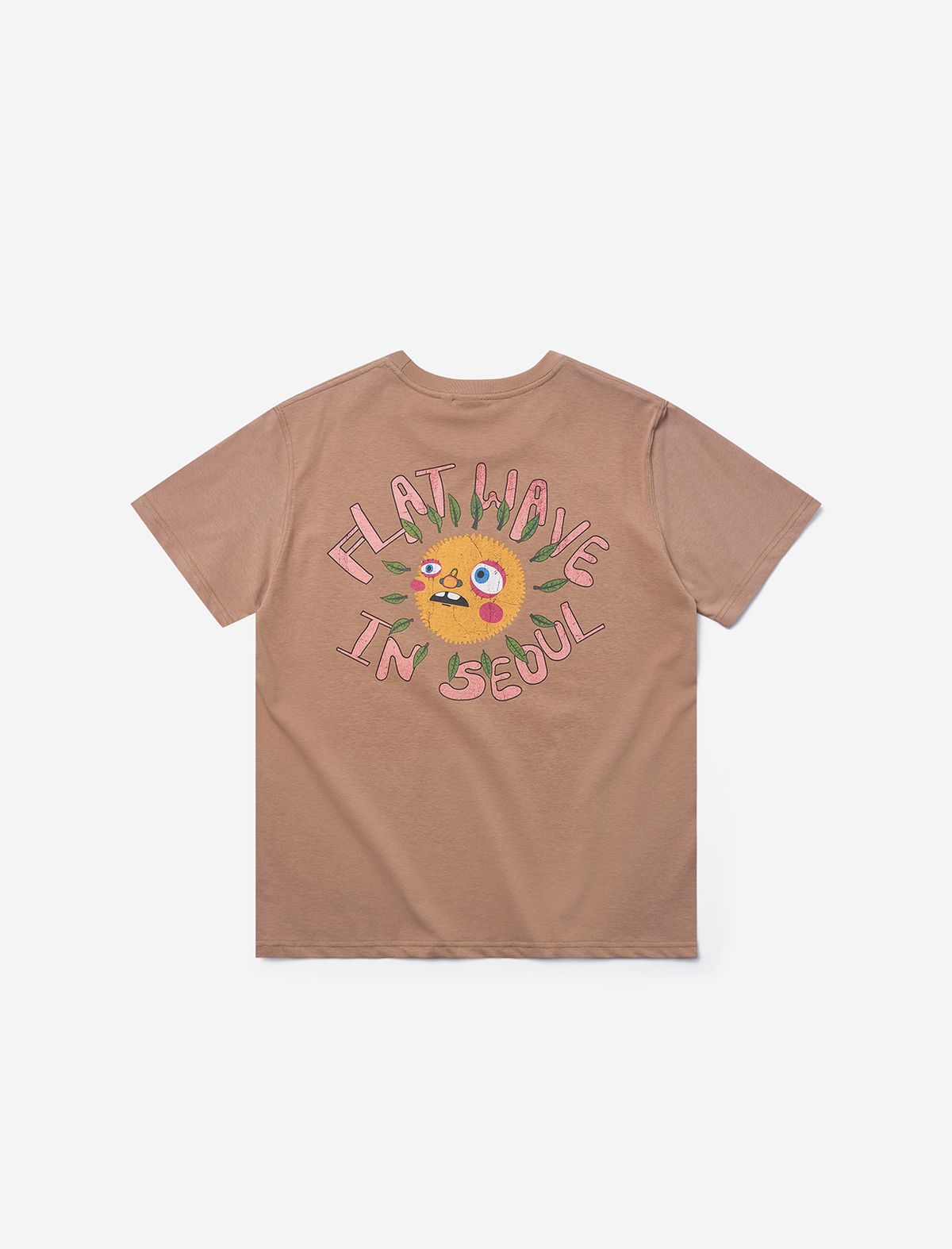 플랫웨이브 인 서울(FLATWAVE IN SEOUL) Nilo Print T-Shirts Brown