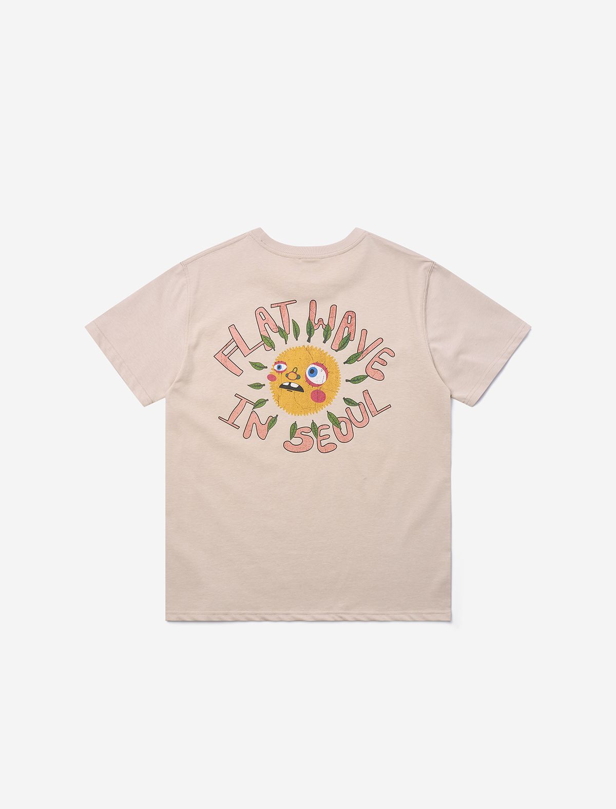 플랫웨이브 인 서울(FLATWAVE IN SEOUL) Nilo Print T-Shirts Beige