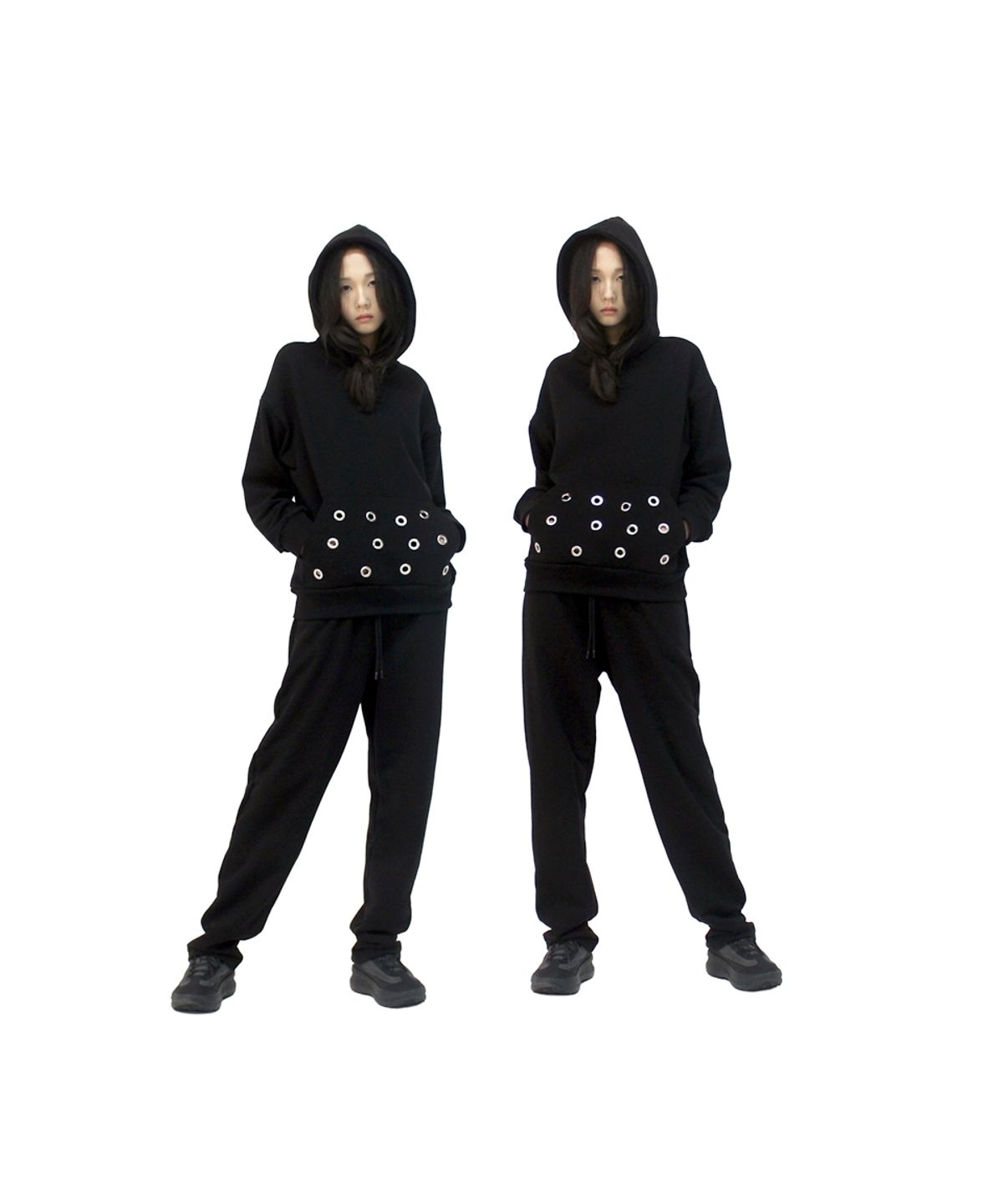 언어더컬러(ANOTHER COLOR) Unisex Eyelet Hoodie