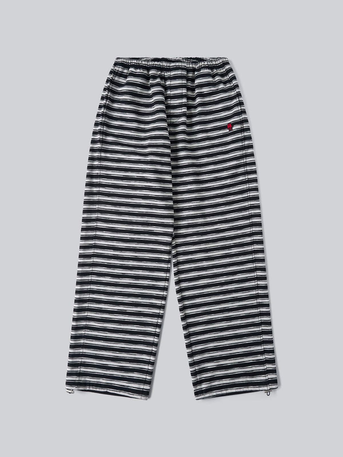 앤하츠(ANNEHEARTS) Striped Easy Lounge Pants_BLACK