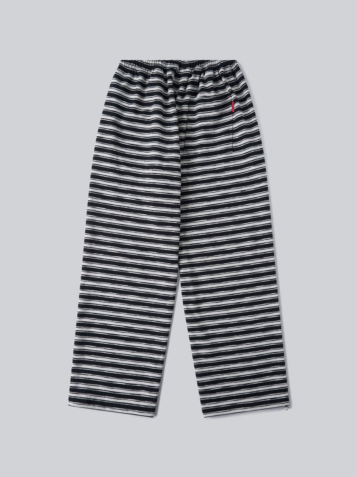 앤하츠(ANNEHEARTS) Striped Easy Lounge Pants_BLACK