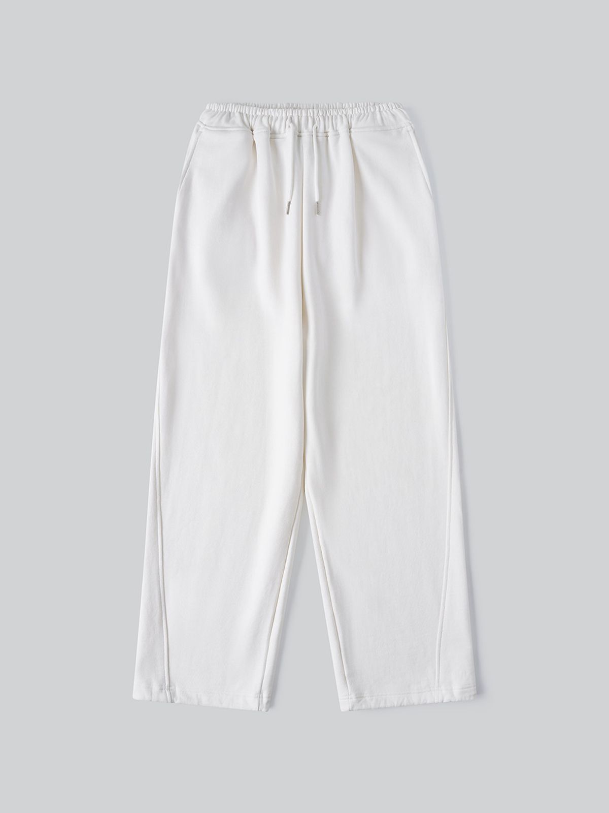 앤하츠(ANNEHEARTS) Diagonal Wide Sweatpants_IVORY