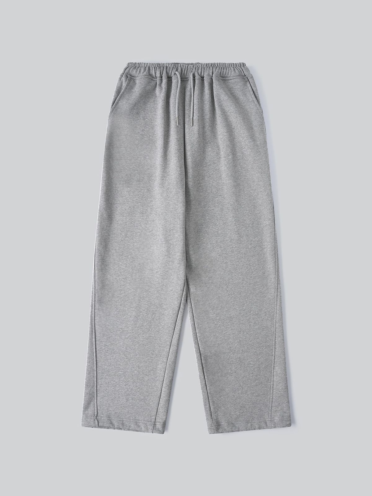 앤하츠(ANNEHEARTS) Diagonal Wide Sweatpants_MELANGE