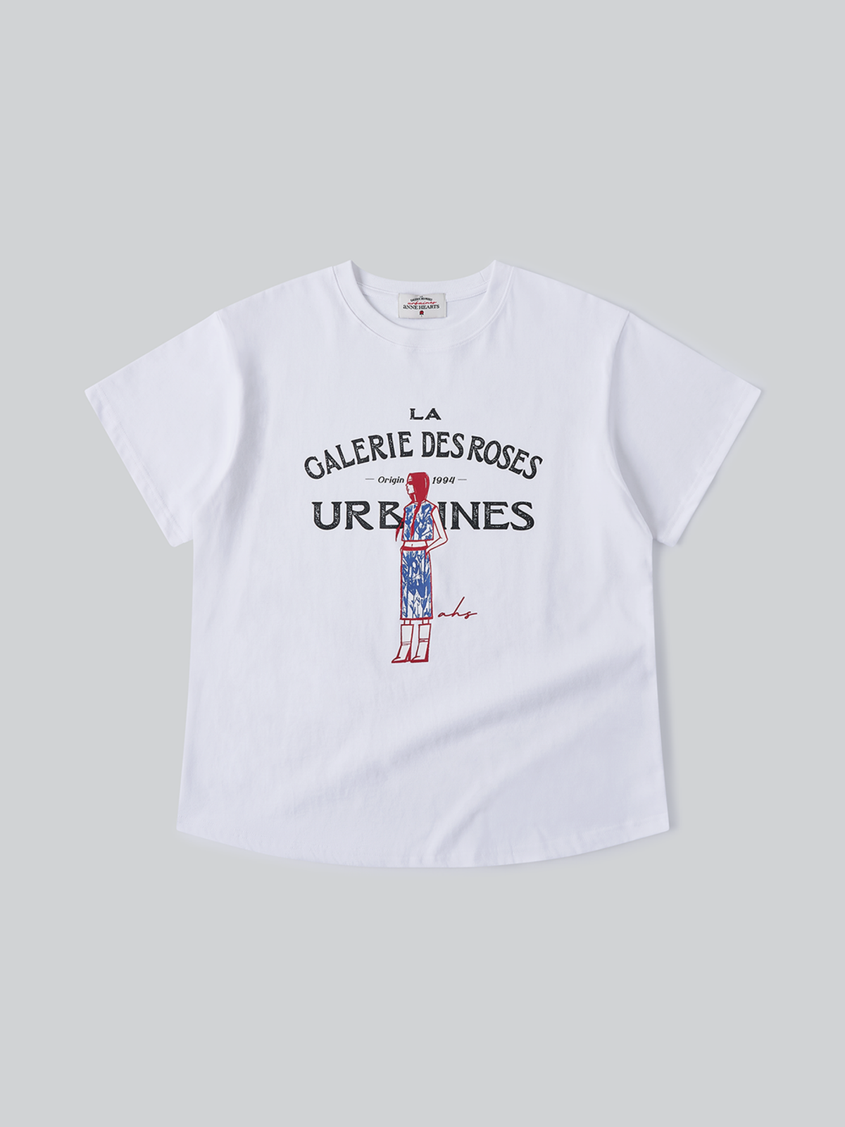앤하츠(ANNEHEARTS) French Muse Artwork Tee_WHITE