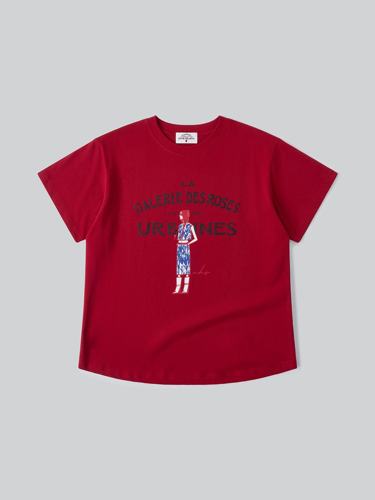 앤하츠(ANNEHEARTS) French Muse Artwork Tee_RED