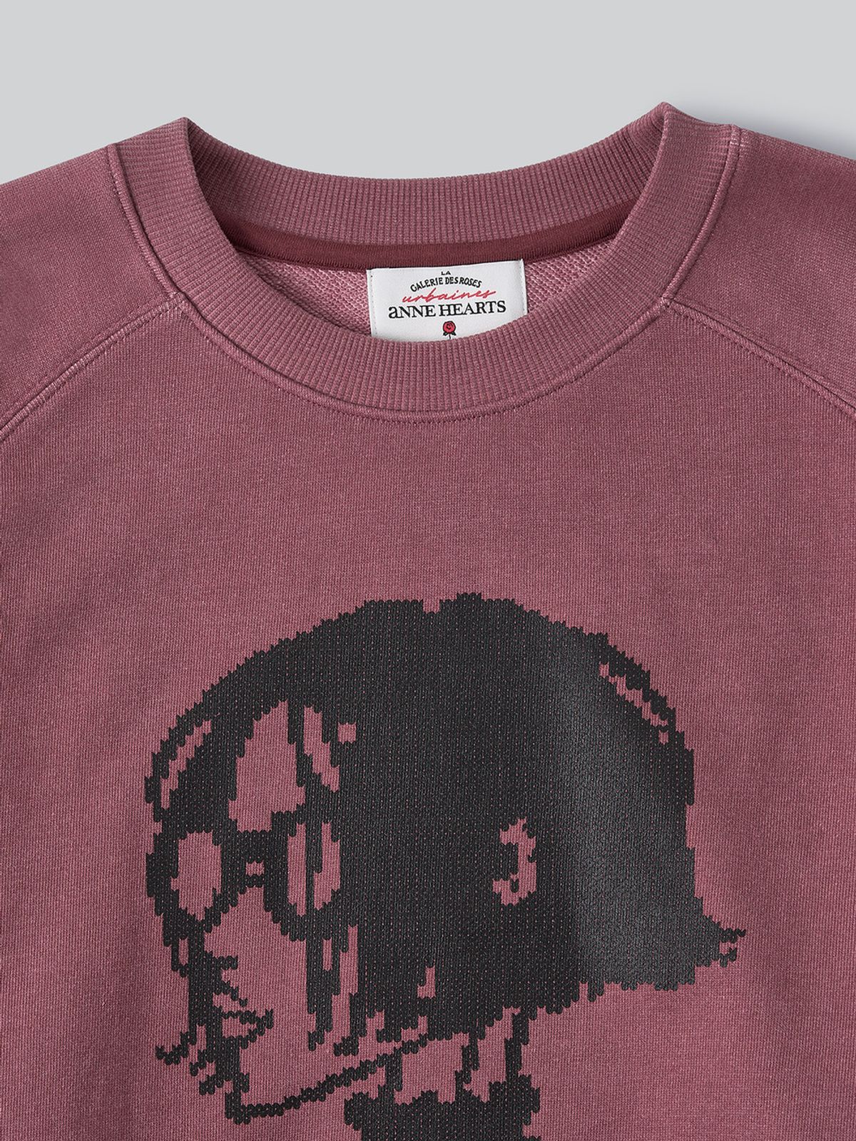 앤하츠(ANNEHEARTS) Vintage Muse Raglan Sweatshirt_PINK