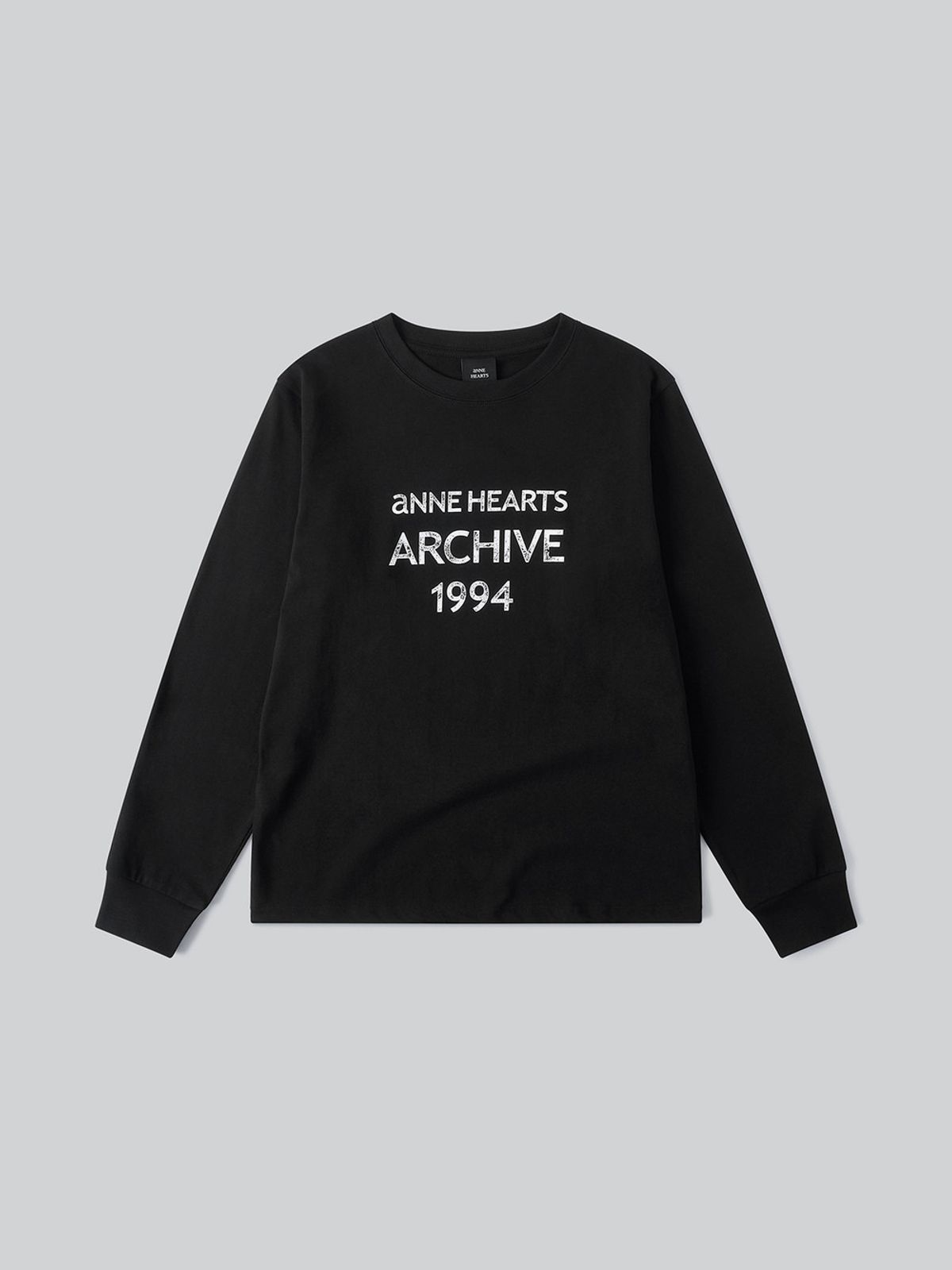 앤하츠(ANNEHEARTS) Vintage Letter Archive Sleeve_BLACK