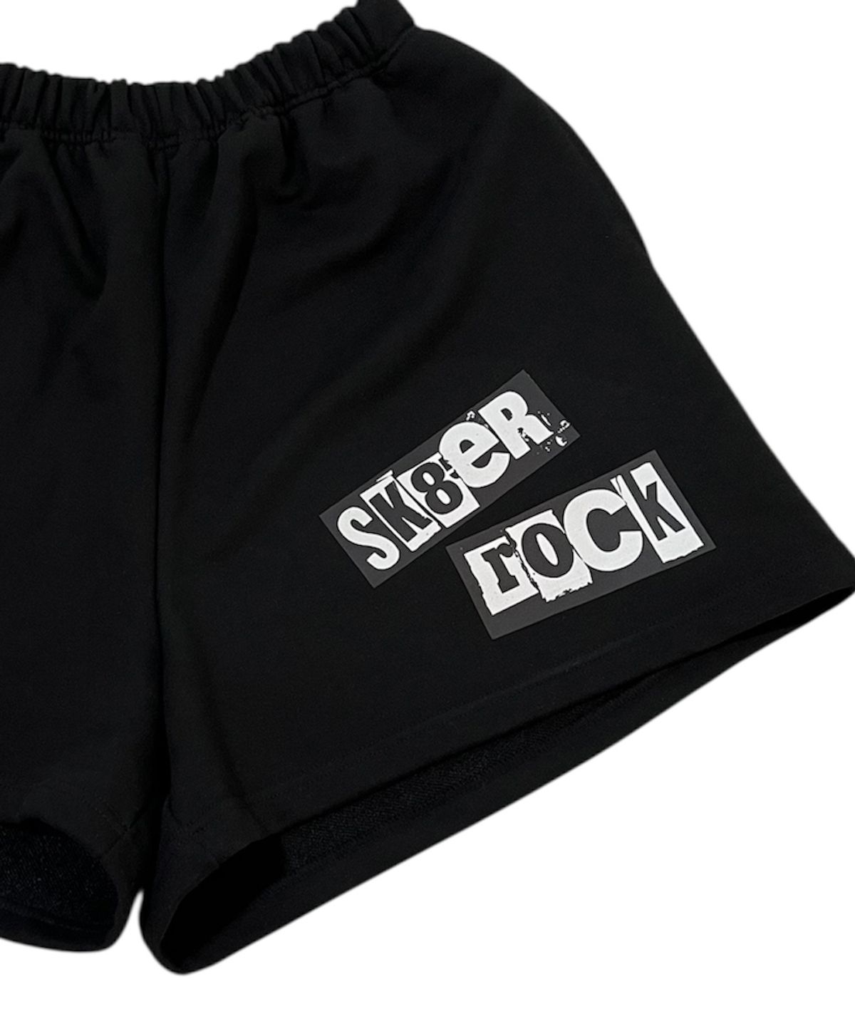 스케이터락(SK8ER ROCK) Sk8er rock Wide Sweat Shorts ((black))